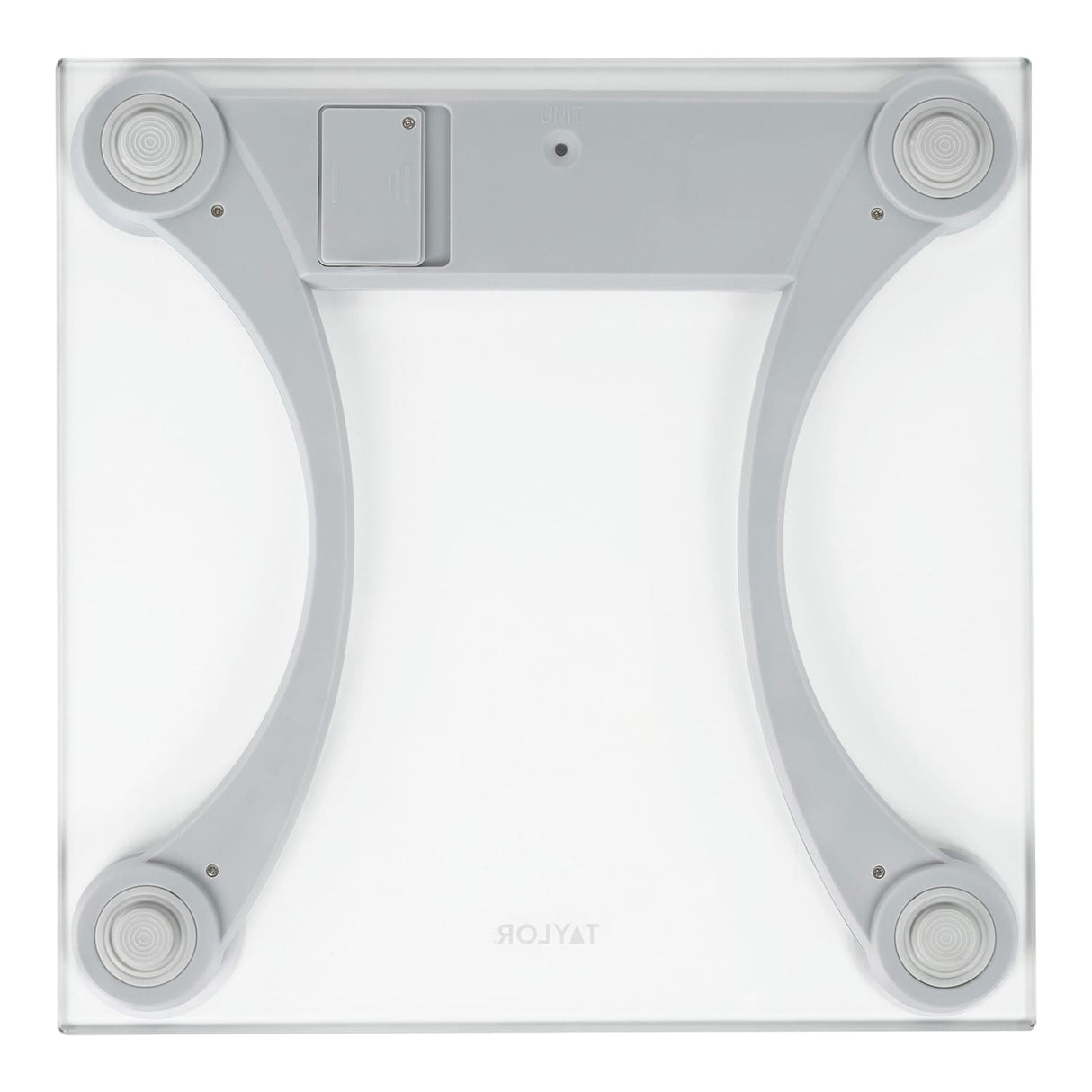 Taylor Precision Products Instant Read 400-lb Capacity Glass and Metallic Bathroom Scale