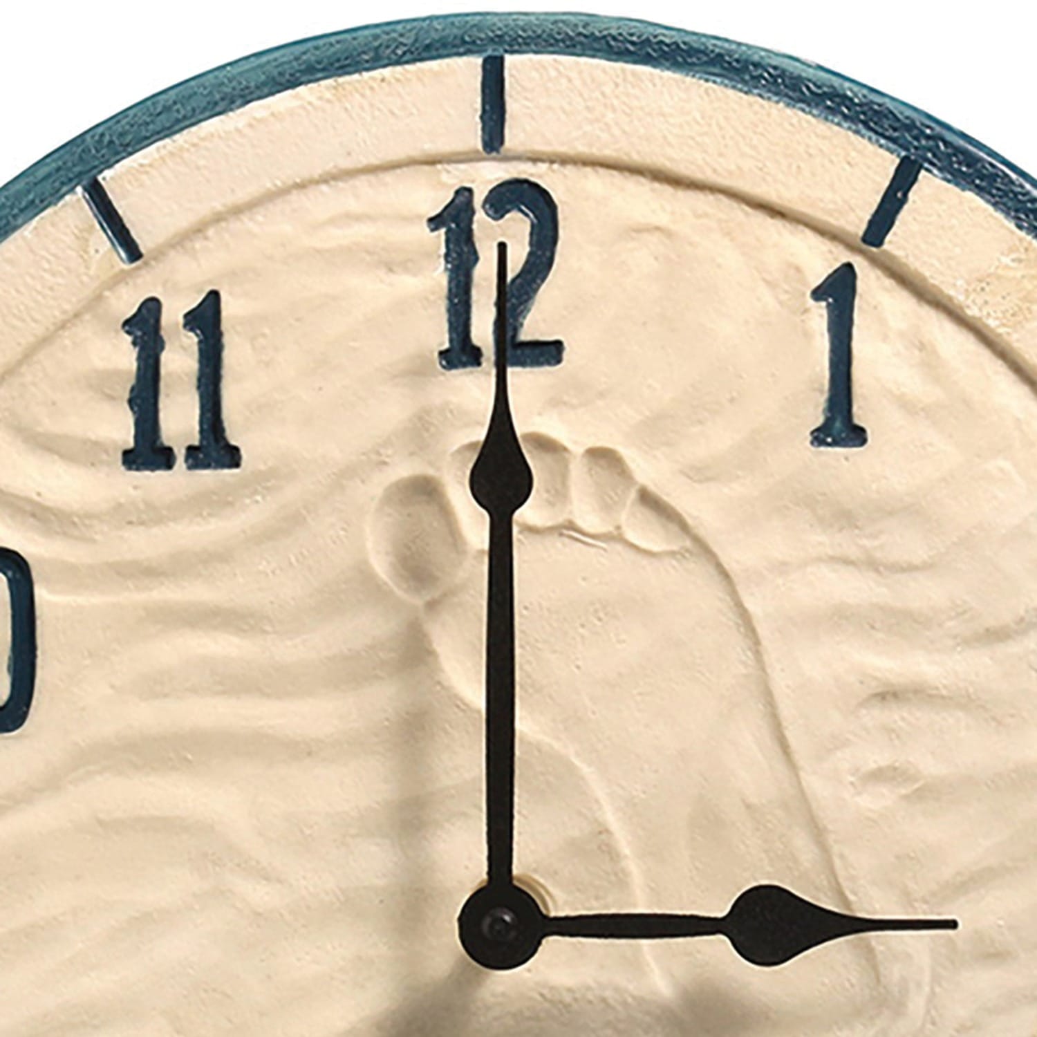 Taylor Precision Products 14-In. Poly-Resin Clock with Thermometer, By the Sea