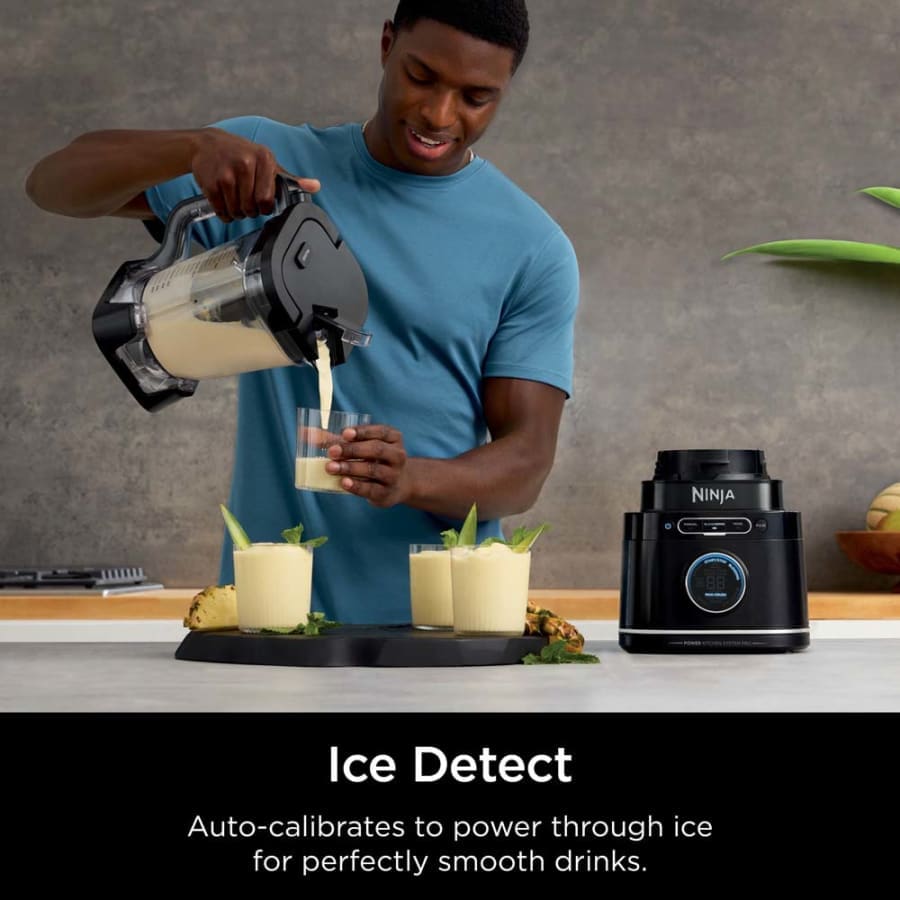 Ninja Detect Kitchen System Power Blender Plus Processor Pro with BlendSense Technology, Black - Certified Refurbished