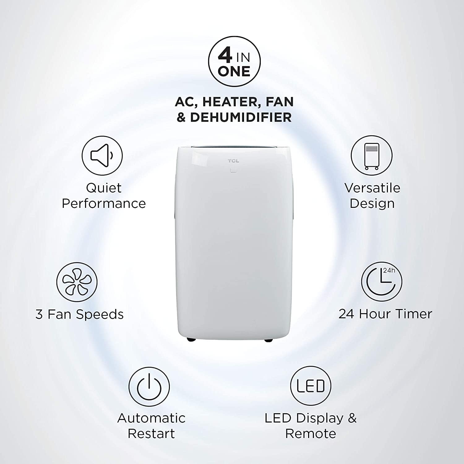 TCL 14000 BTU Portable Heater A/C Combo