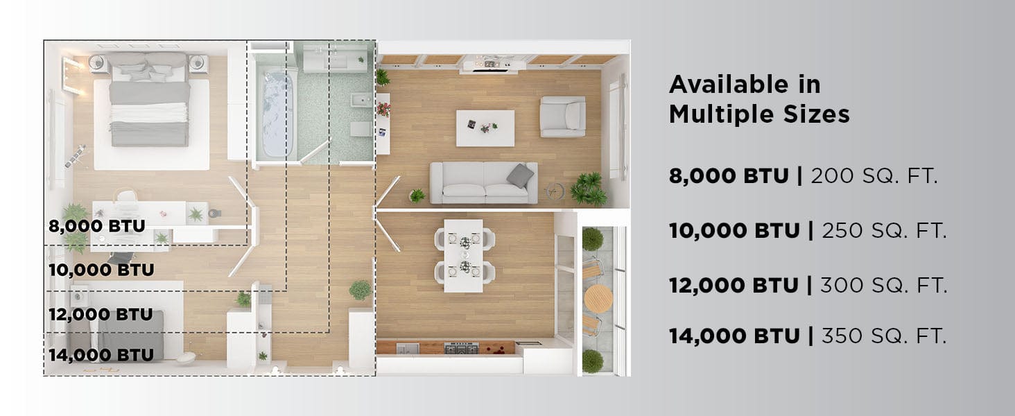 TCL 14000 BTU Portable Heater A/C Combo
