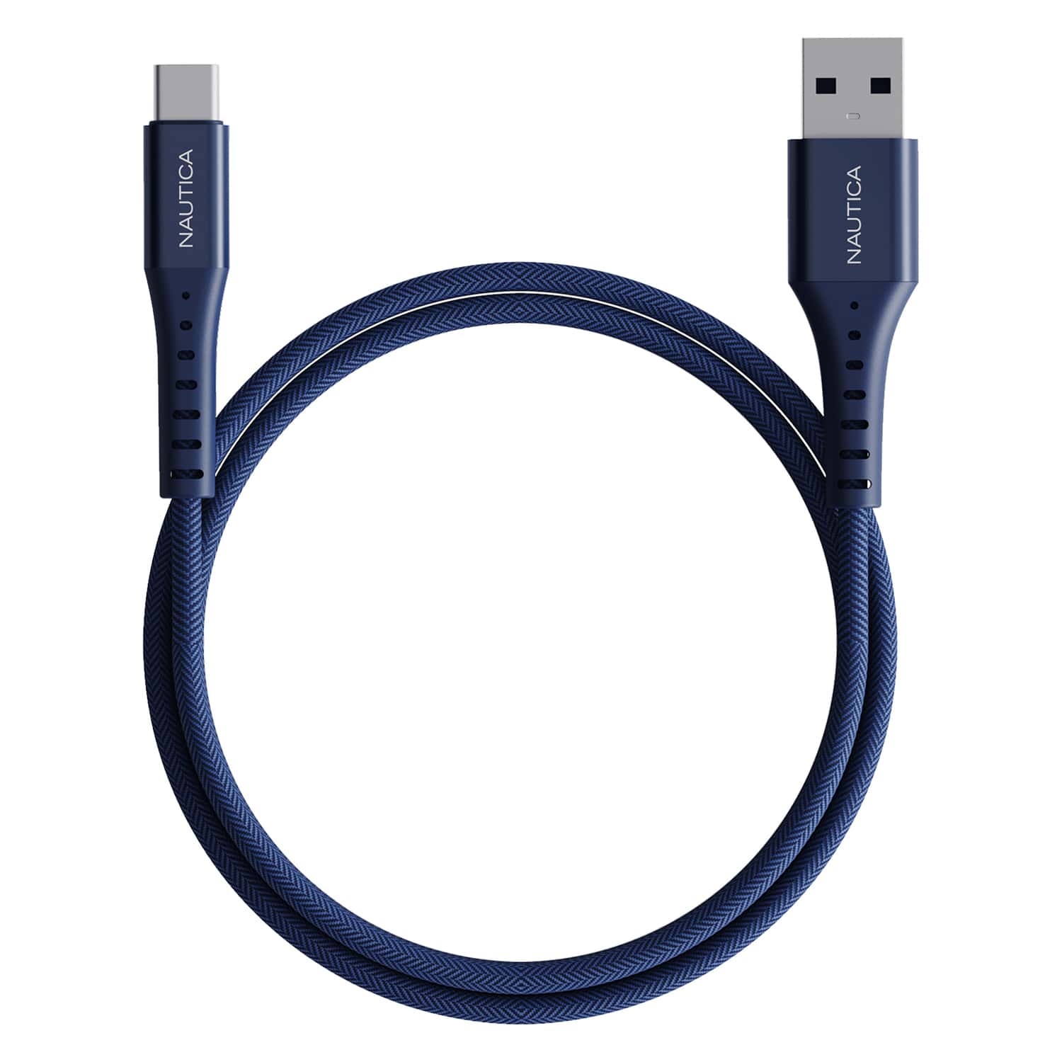 Nautica 4-Ft. 15-Watt USB-A to USB-C Cable, Urban CB200, Navy