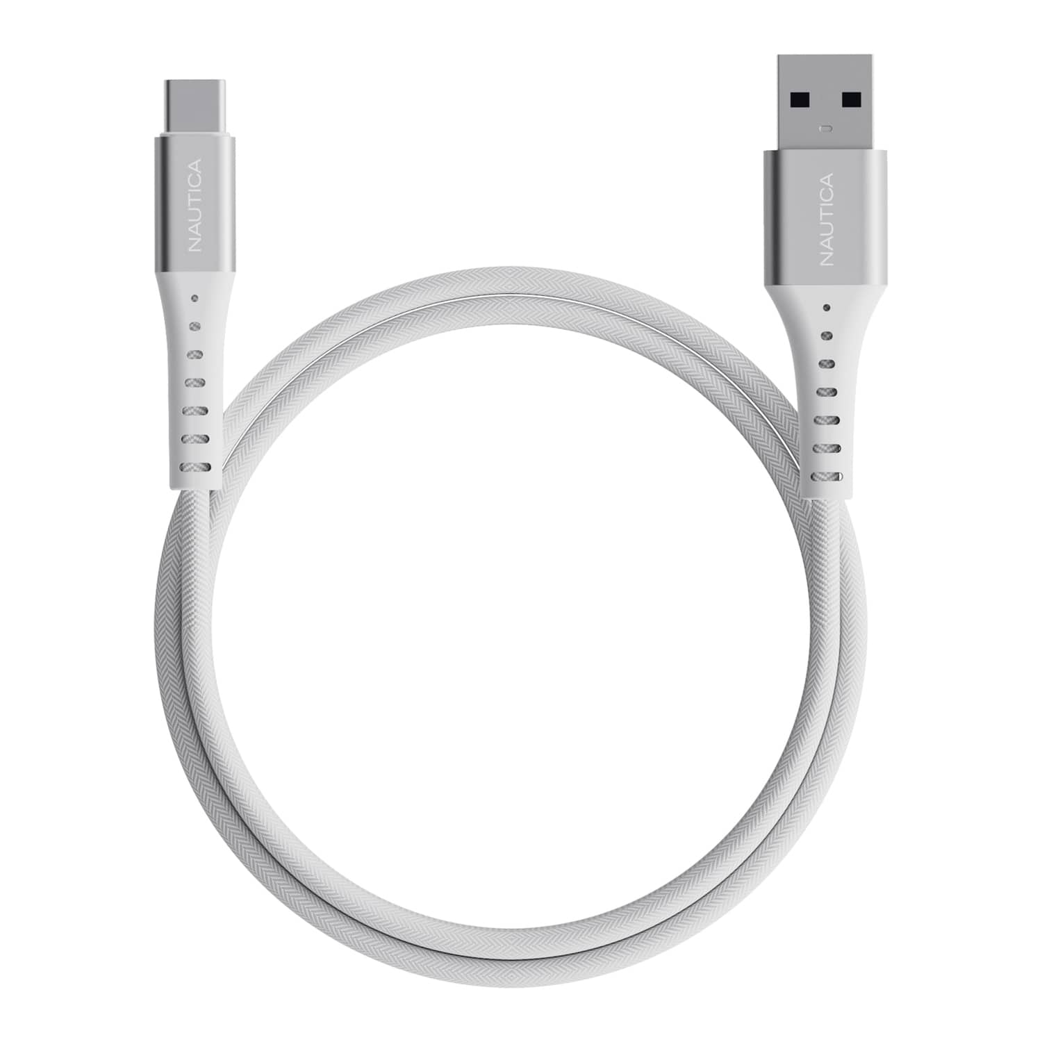 Nautica 4-Ft. 15-Watt USB-A to USB-C Cable, Urban CB200, White