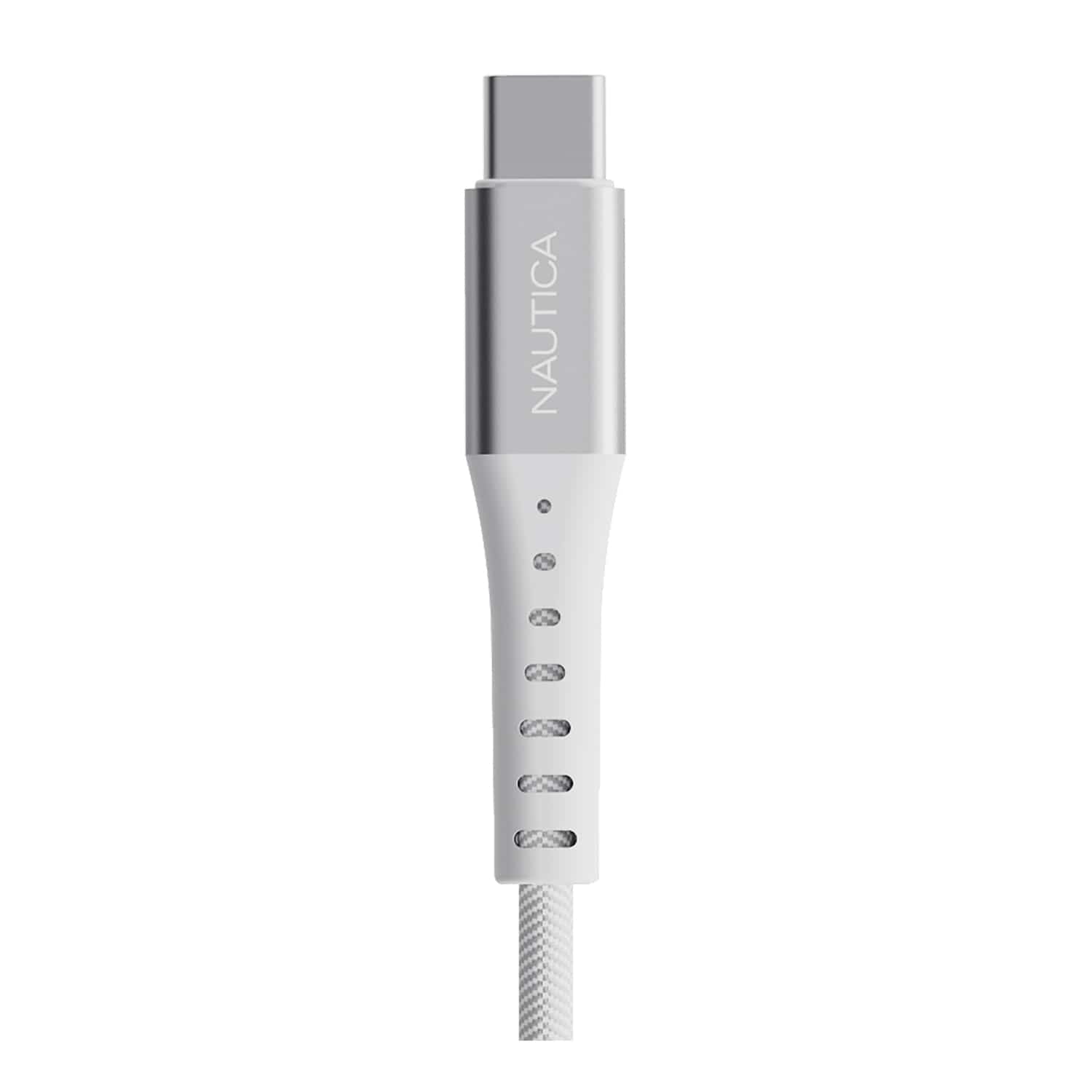 Nautica 4-Ft. 15-Watt USB-A to USB-C Cable, Urban CB200, White