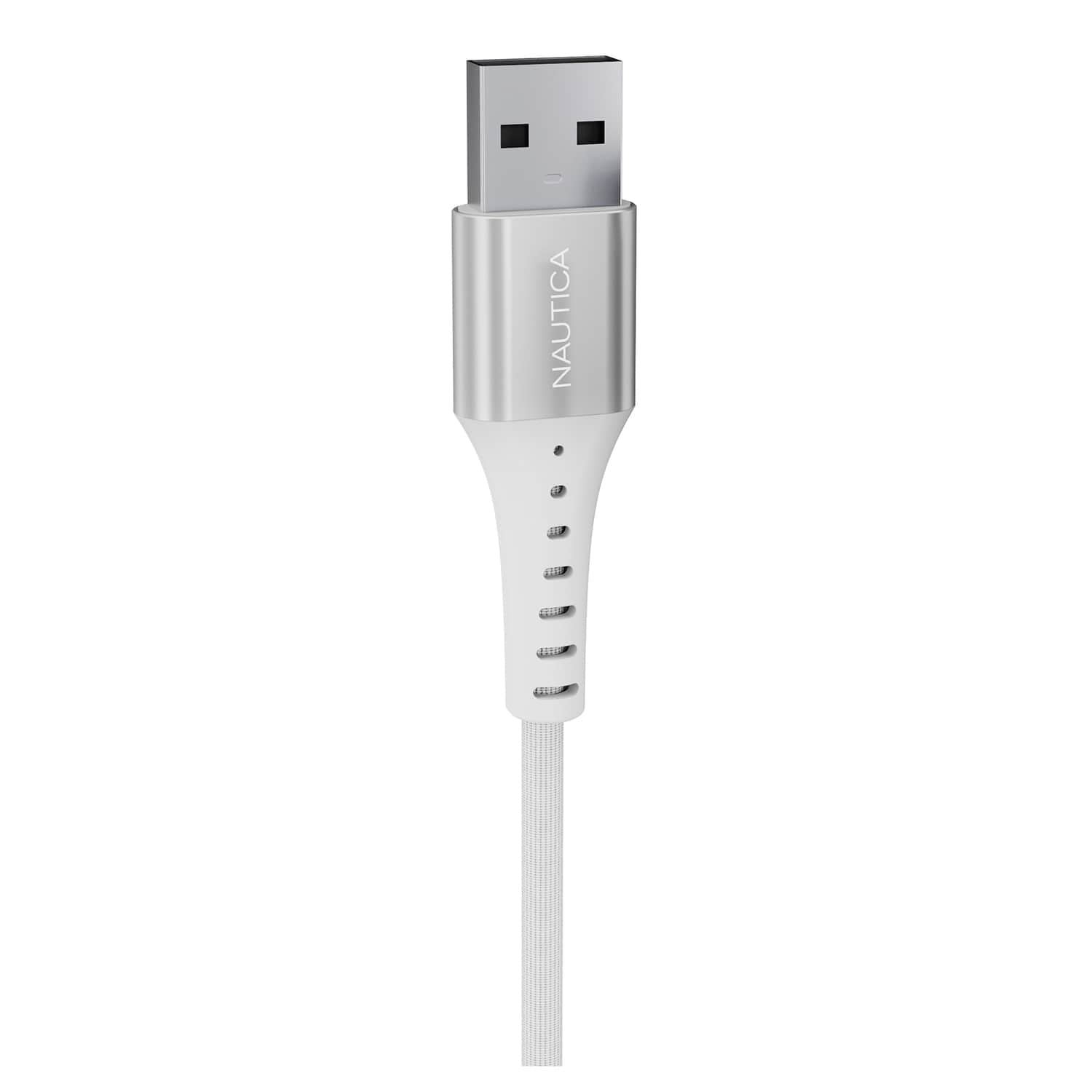 Nautica 4-Ft. 12-Watt USB-A to Lightning Cable, MFi Certified, Urban CB105, White