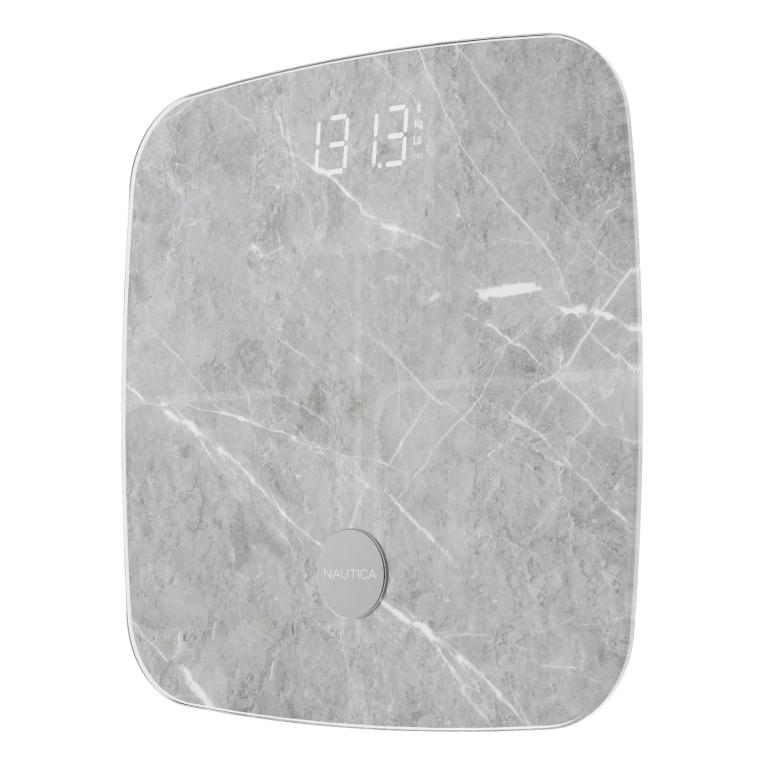 Nautica Smart Body Tracker Scale Plus, 440-Lb. Capacity, Travertine Stone