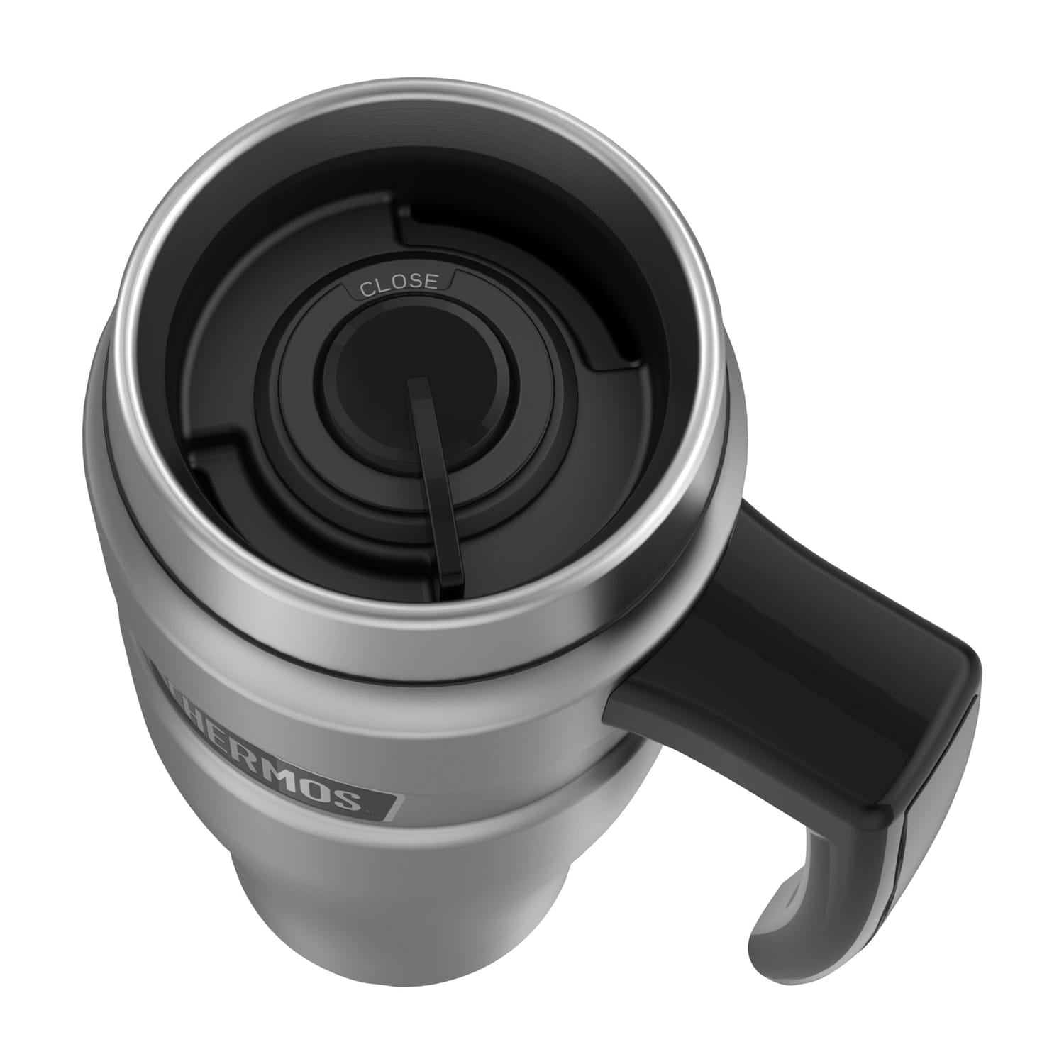 Thermos 16-Ounce Stainless King Vacuum-Insulated Stainless Steel Travel Mug, Stainless Steel