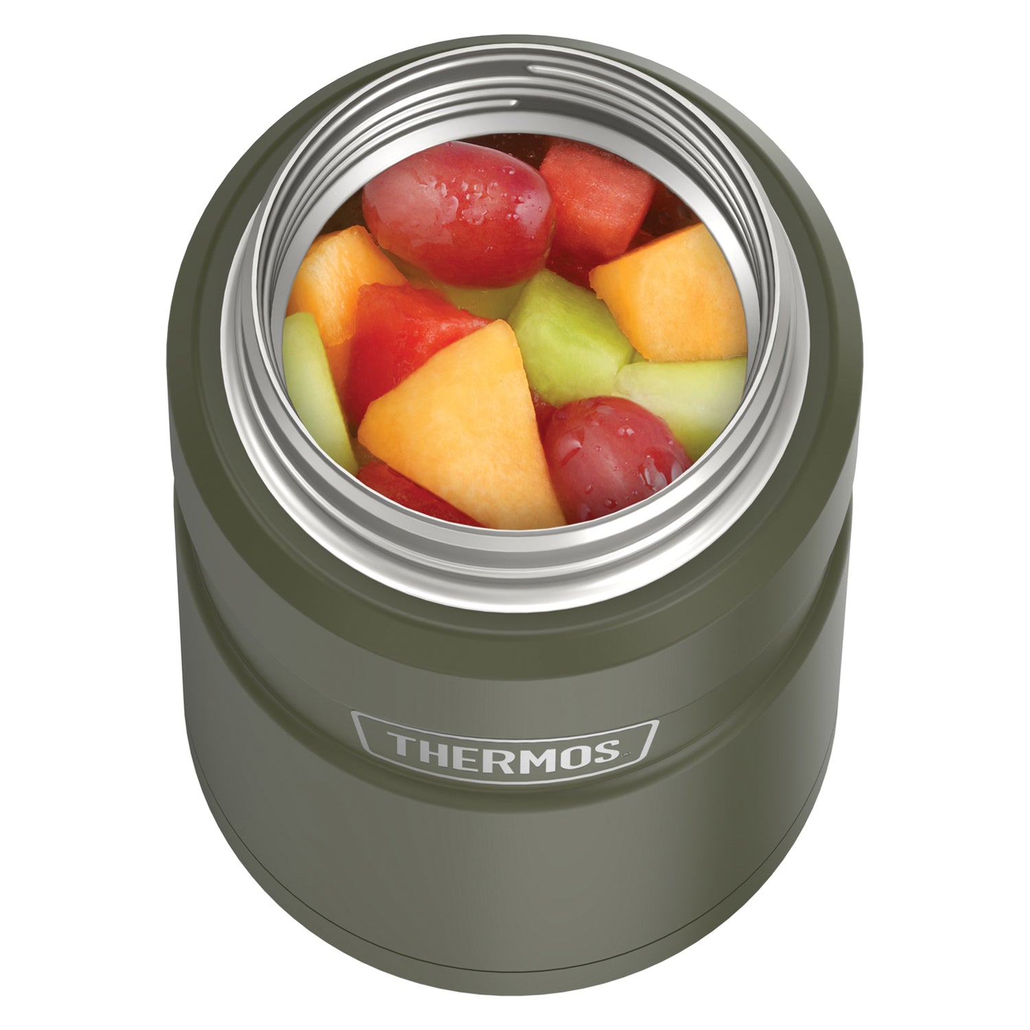 Thermos 24-Ounce Stainless King Vacuum-Insulated Food Jar, Army Green