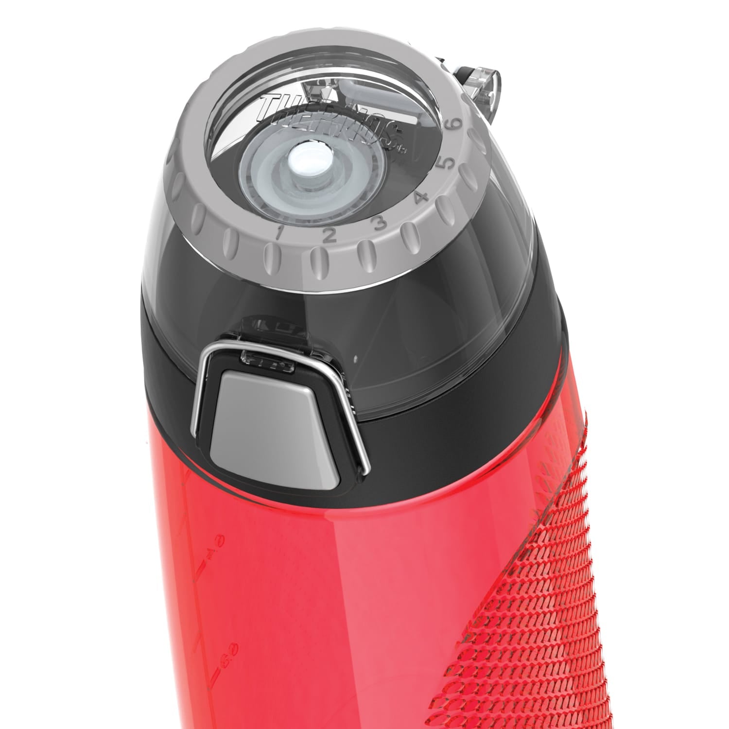 Thermos 24-Oz. Plastic Hydration Bottle with Meter, Hot Coral