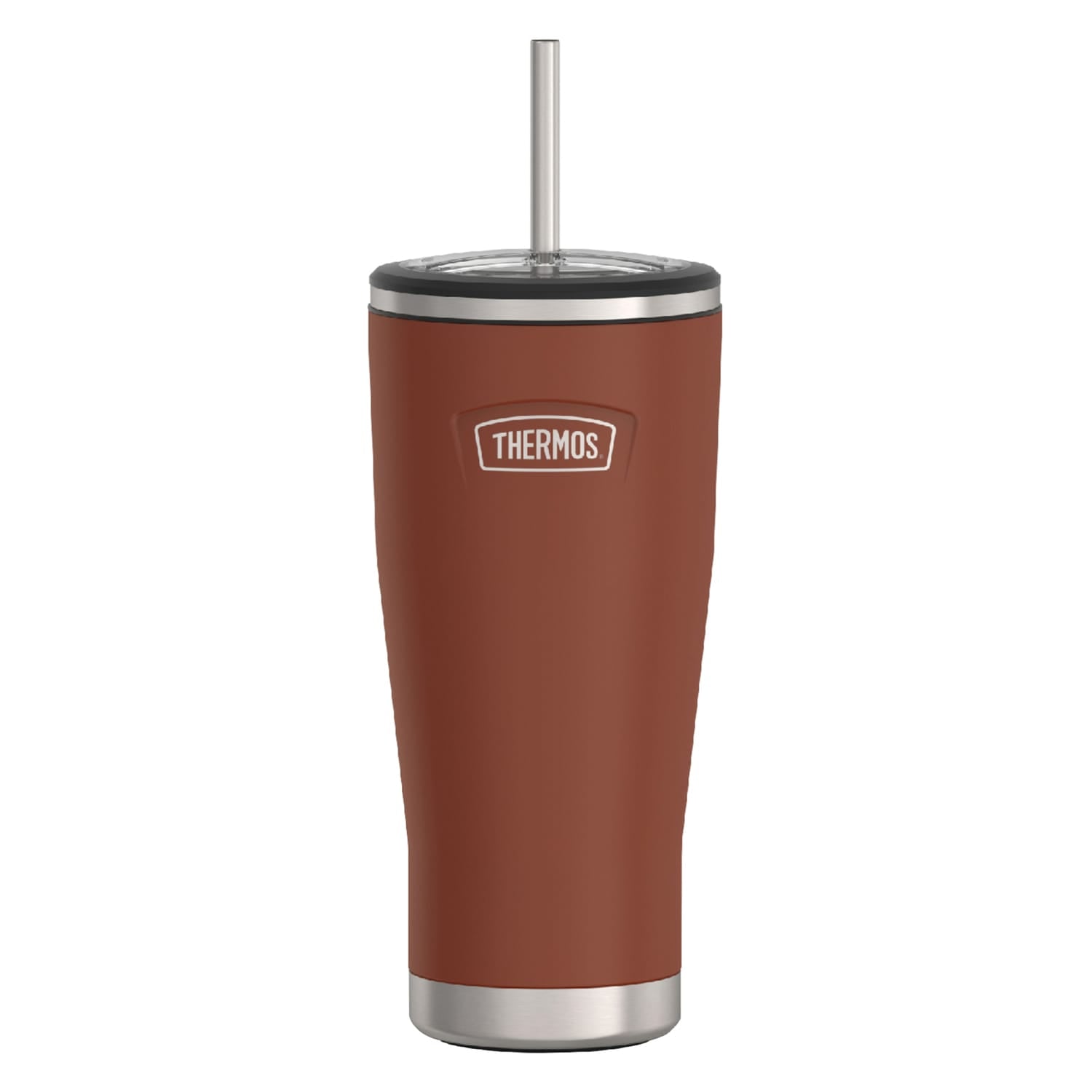 Thermos Icon 24-Oz. Cold Stainless Steel Tumbler with Straw, Saddle