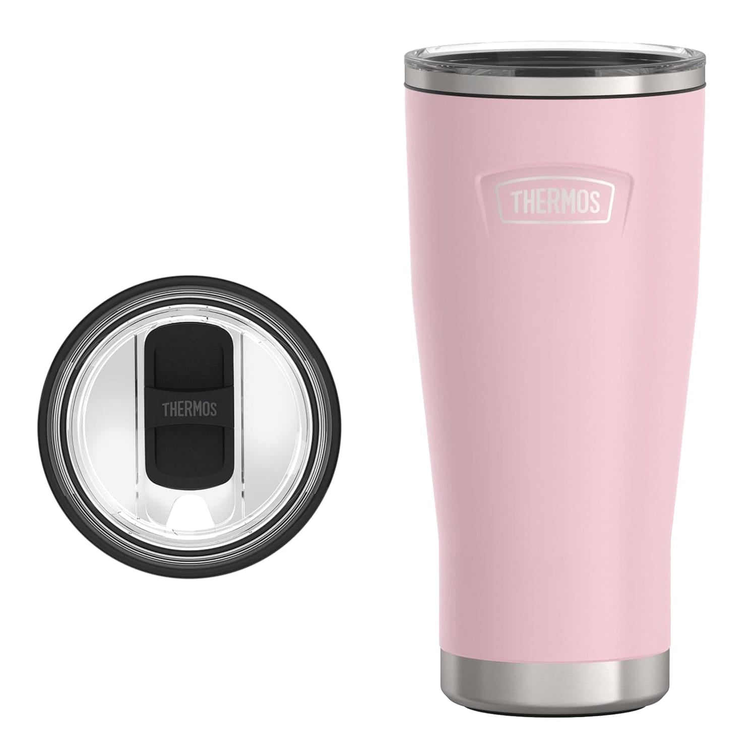 Thermos Icon 24-Oz. Stainless Steel Tumbler with Slide Lock, Sunset Pink