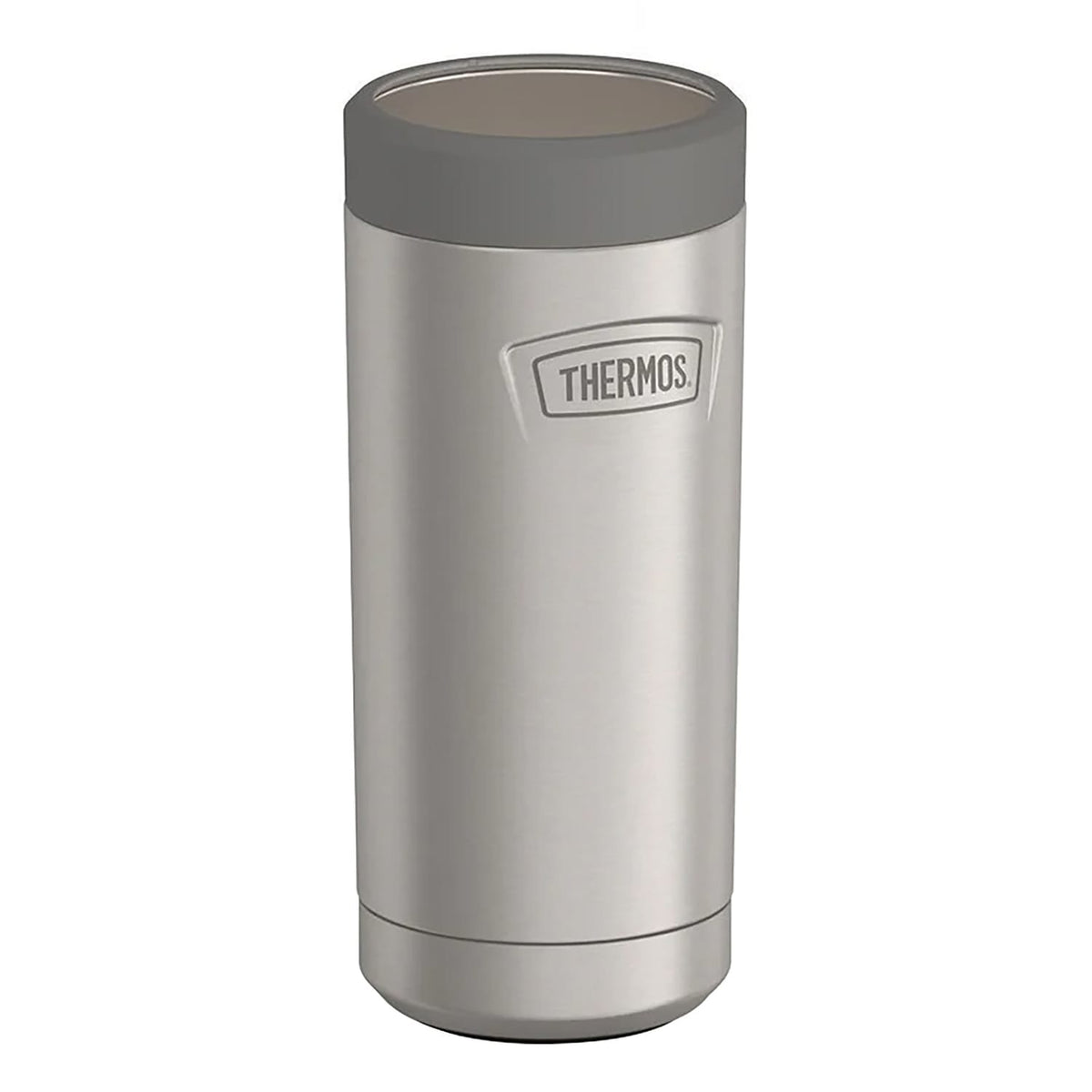 Thermos Icon Series Stainless Steel 12-Oz.-Slim-Can Beverage Insulator, Matte Stainless Steel
