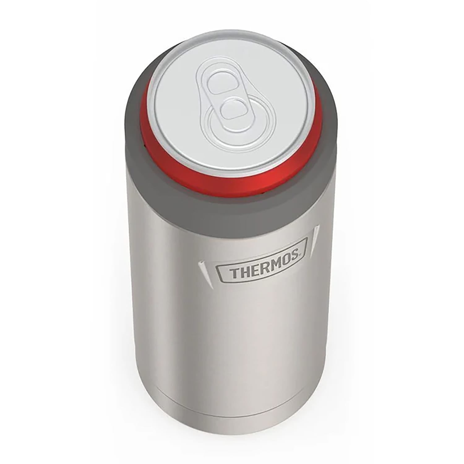 Thermos Icon Series Stainless Steel 12-Oz.-Slim-Can Beverage Insulator, Matte Stainless Steel