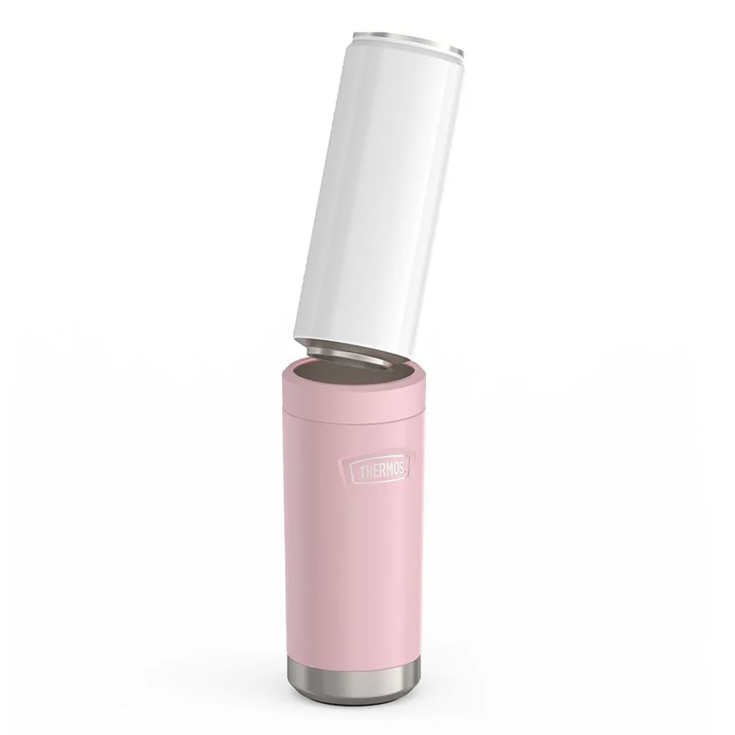 Thermos Icon Series Stainless Steel 12-Oz.-Slim-Can Beverage Insulator, Sunset Pink