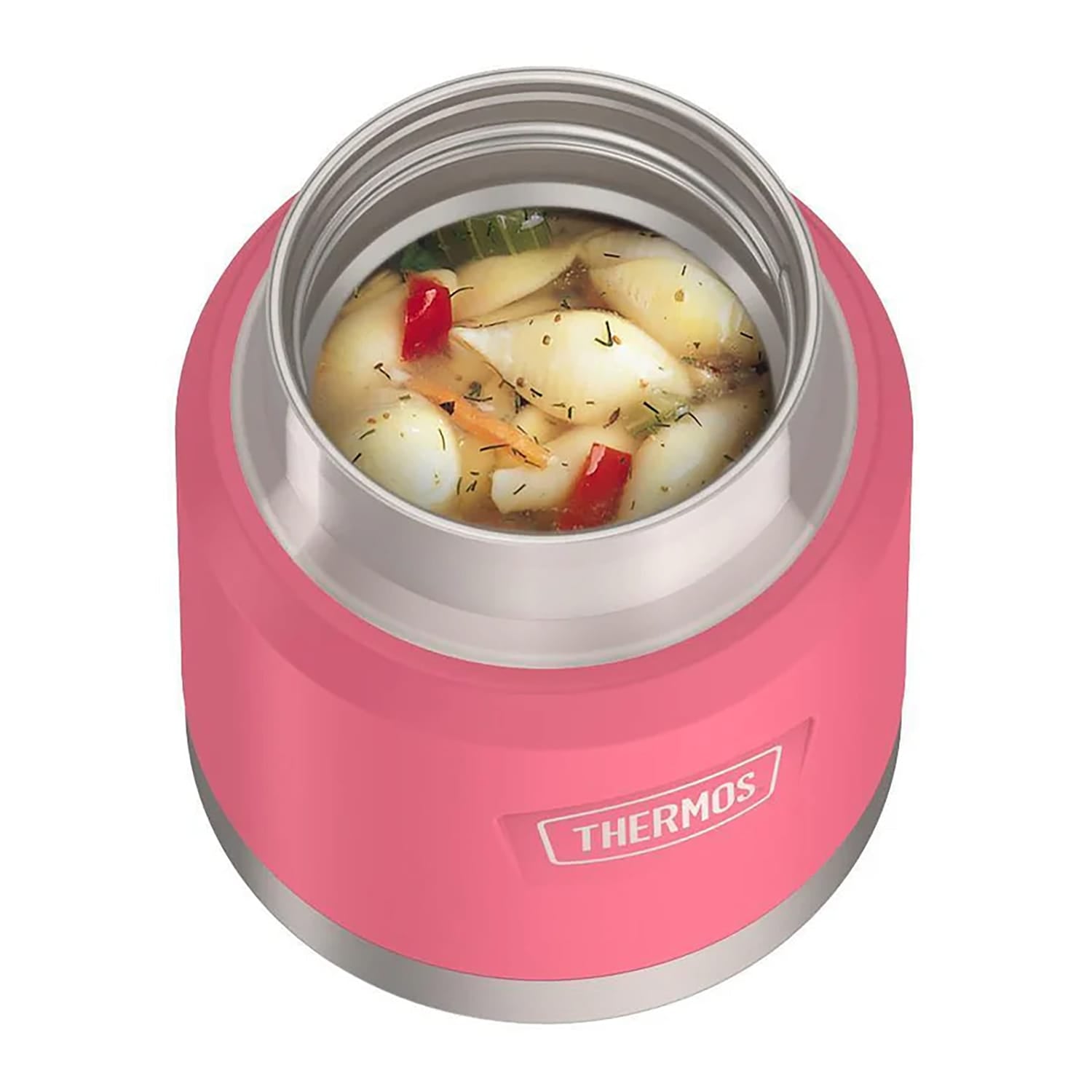 Thermos Icon Series 12-Oz. Stainless Steel Kids Food Jar with Spoon, Hot Pink