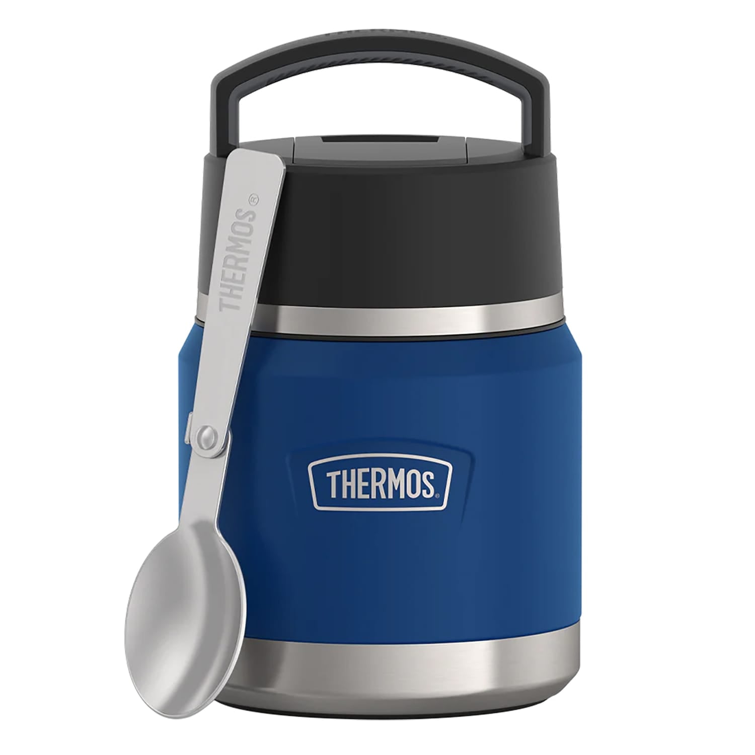 Thermos Icon Series 12-Oz. Stainless Steel Kids Food Jar with Spoon, Navy