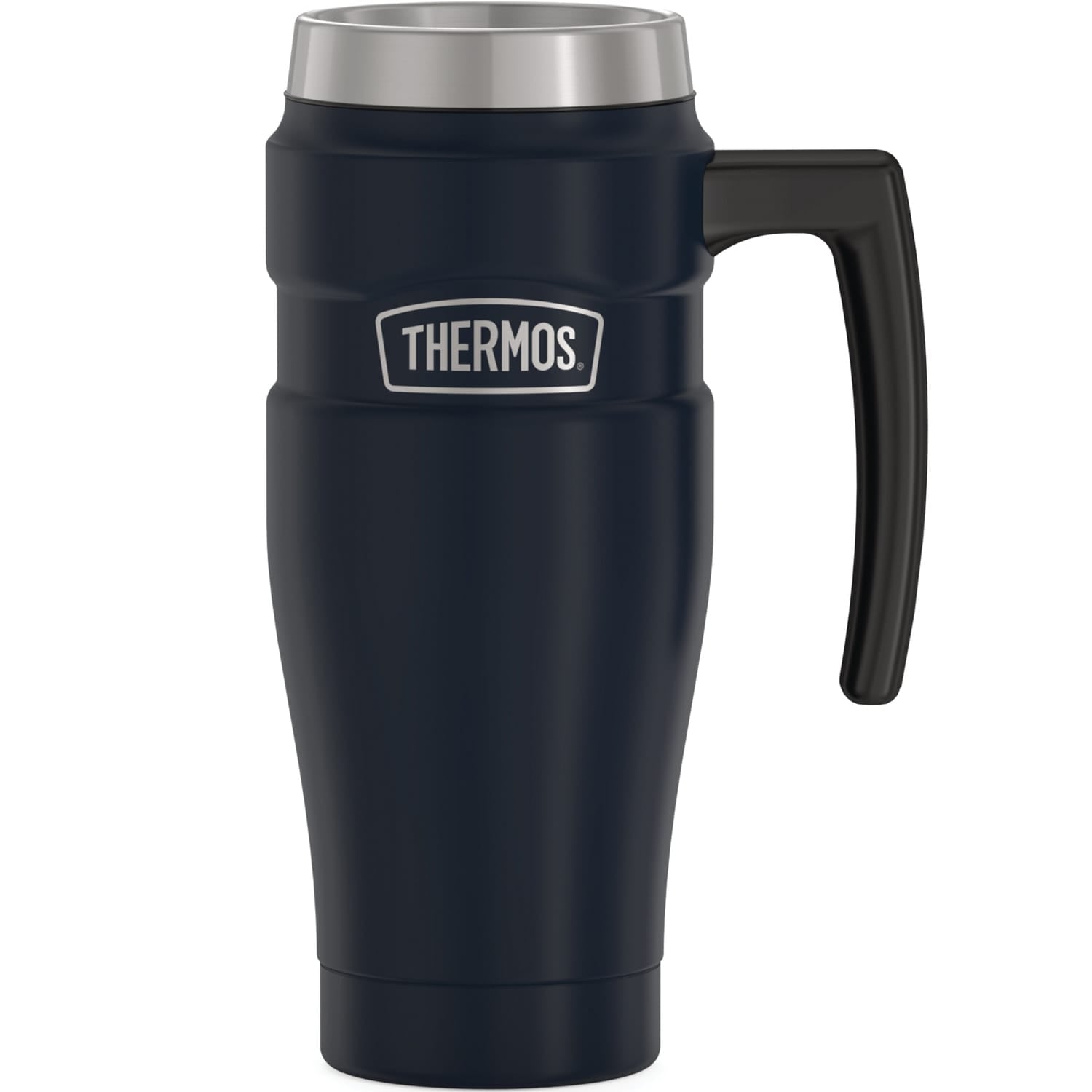 Thermos 16-Ounce Stainless King Vacuum-Insulated Stainless Steel Travel Mug, Matte Blue