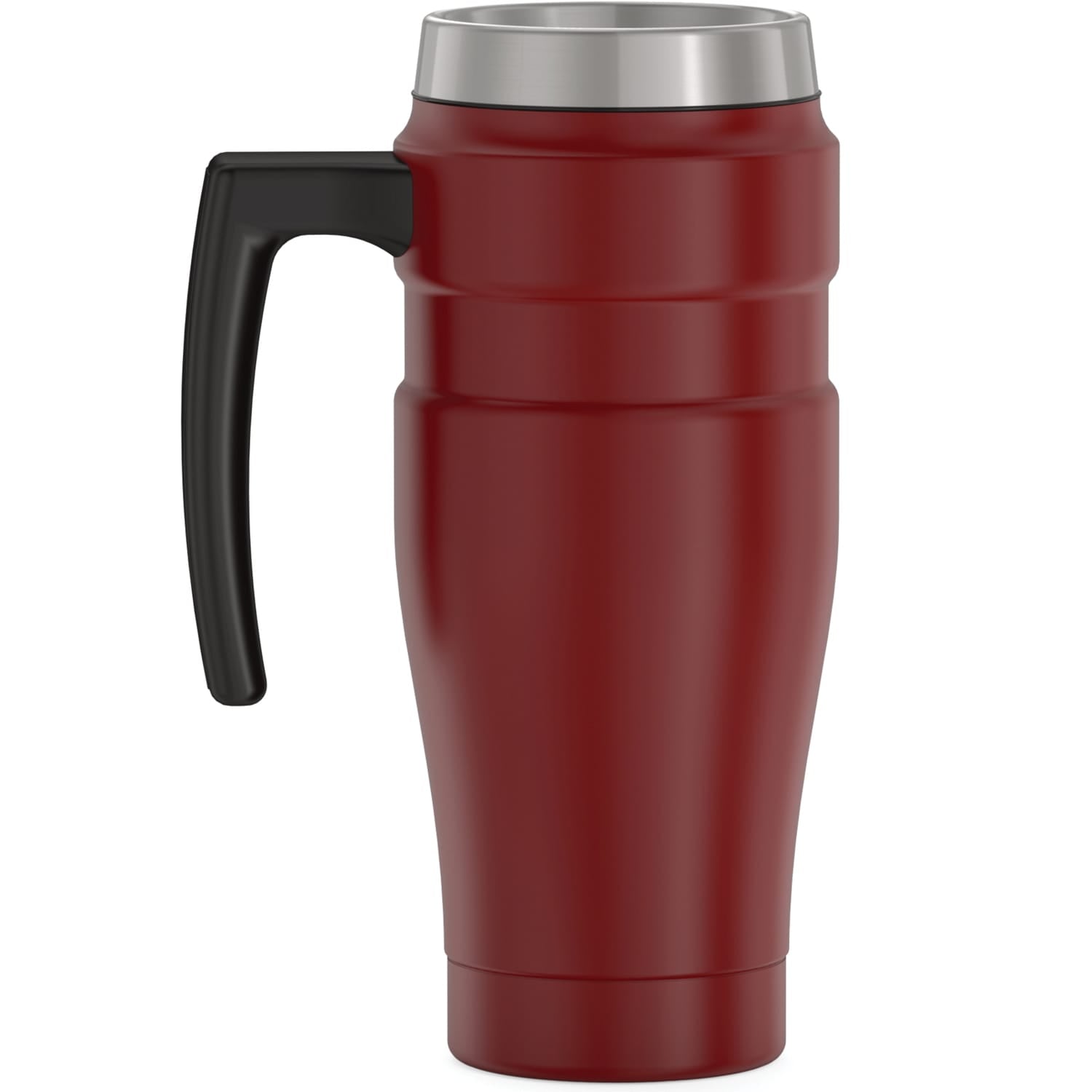 Thermos 16-Ounce Stainless King Vacuum-Insulated Stainless Steel Travel Mug, Matte Red