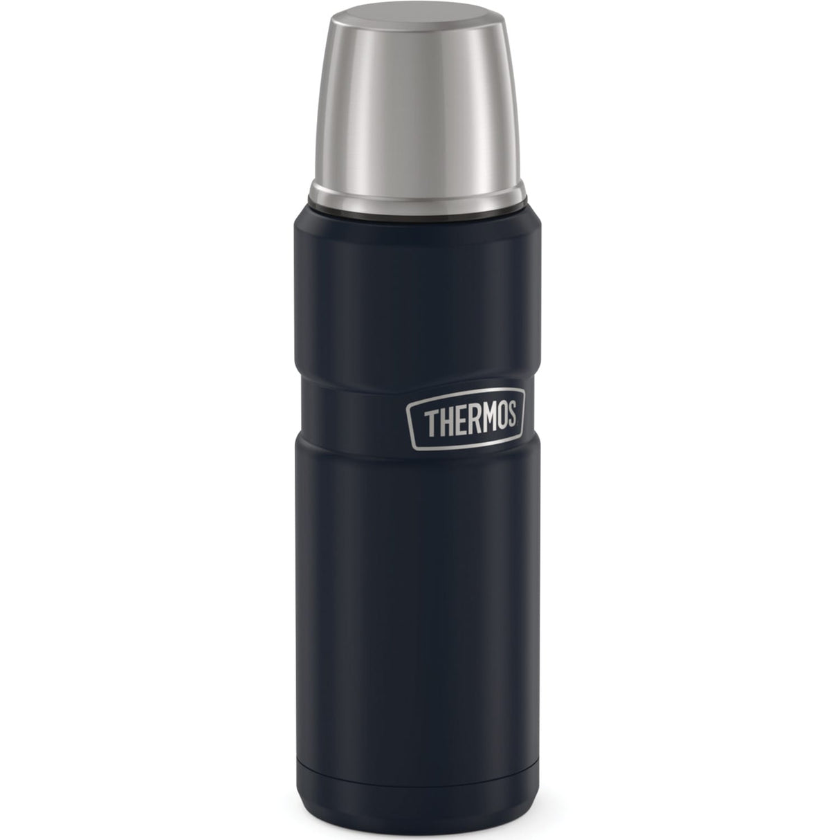 Thermos 16-Ounce Stainless King Vacuum-Insulated Stainless Steel Compact Bottle, Matte Blue