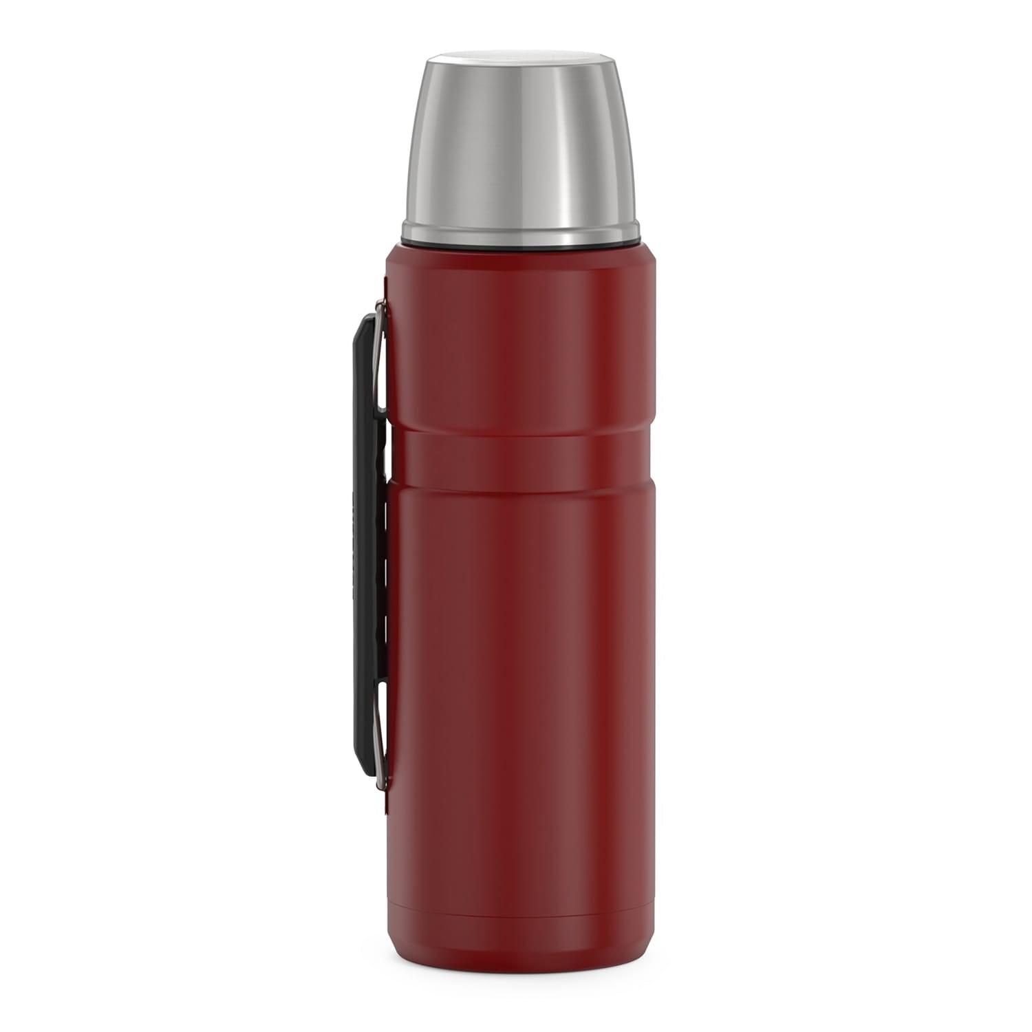 Thermos Stainless King Vacuum Insulated Stainless Steel Beverage Bottle, 1.2 L, Red