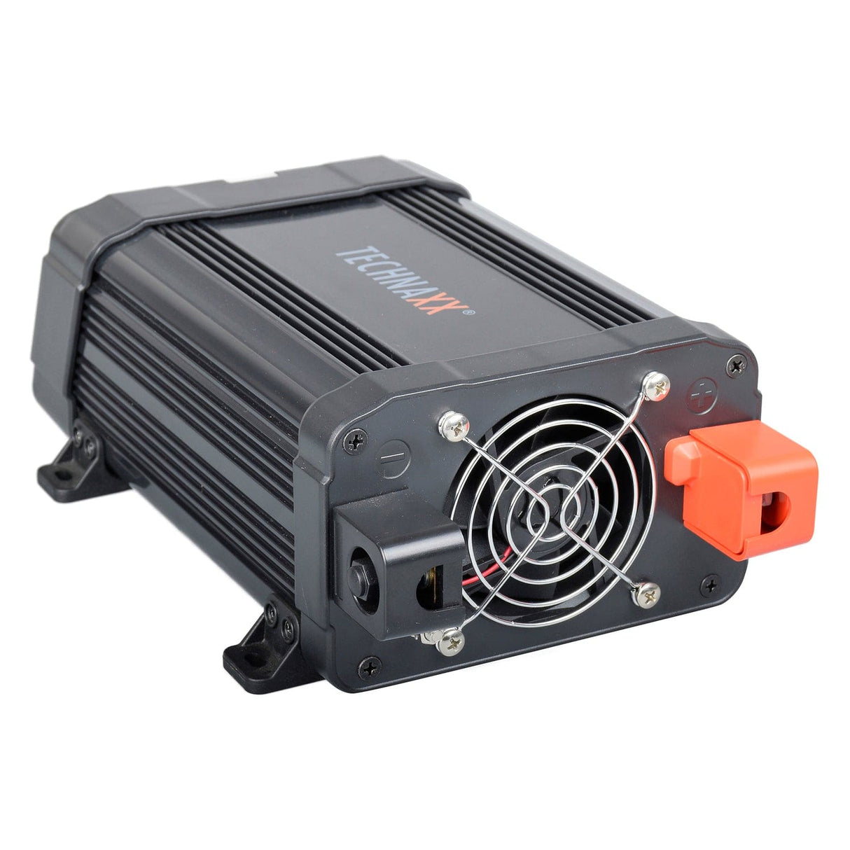 Technaxx 3-AC Outlet and 2-USB Port 1200-Continuous-Watt TE16 Vehicle Power Inverter with Battery Connection Cables, 5044