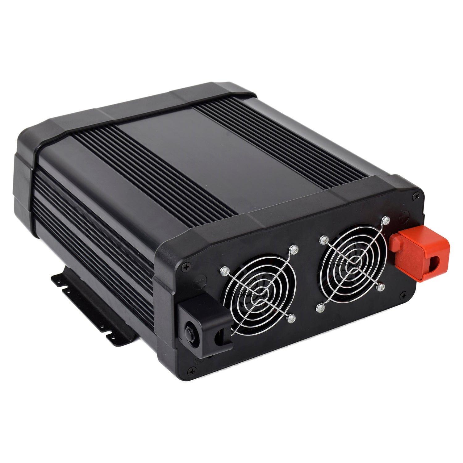 Technaxx 4-AC Outlet and 2-USB Port 2000-Continuous-Watt TE22 Pure Sine Wave Vehicle Power Inverter with Battery Connection Cables, 5045