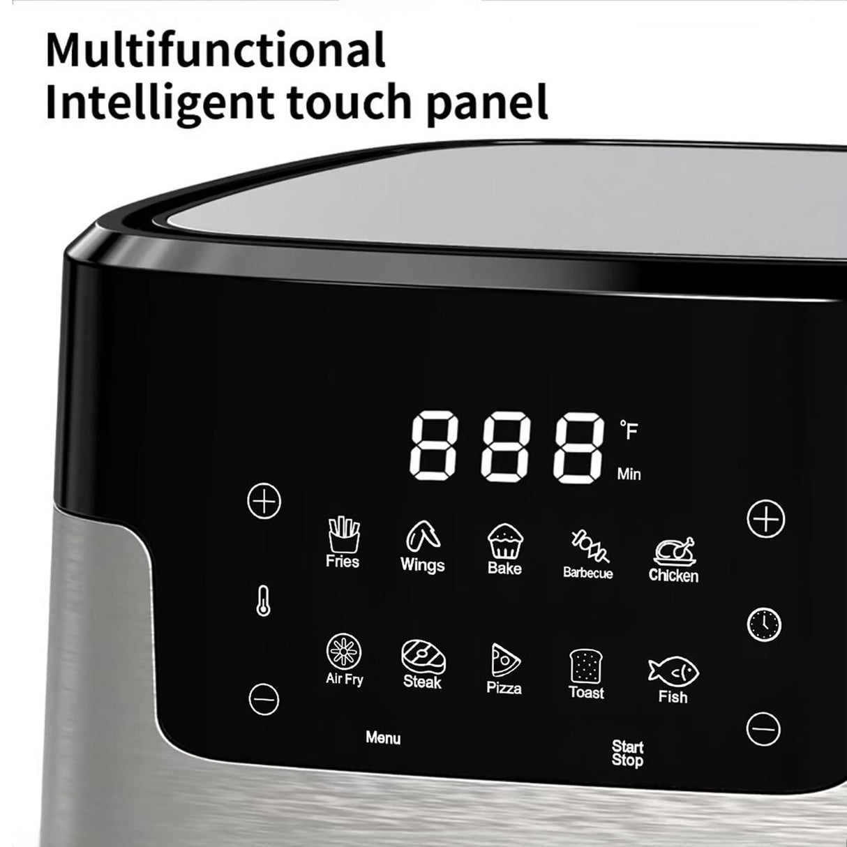 TomaChef 5.3-Qt. 10-in-1 Smart Air Fryer with Visible Window