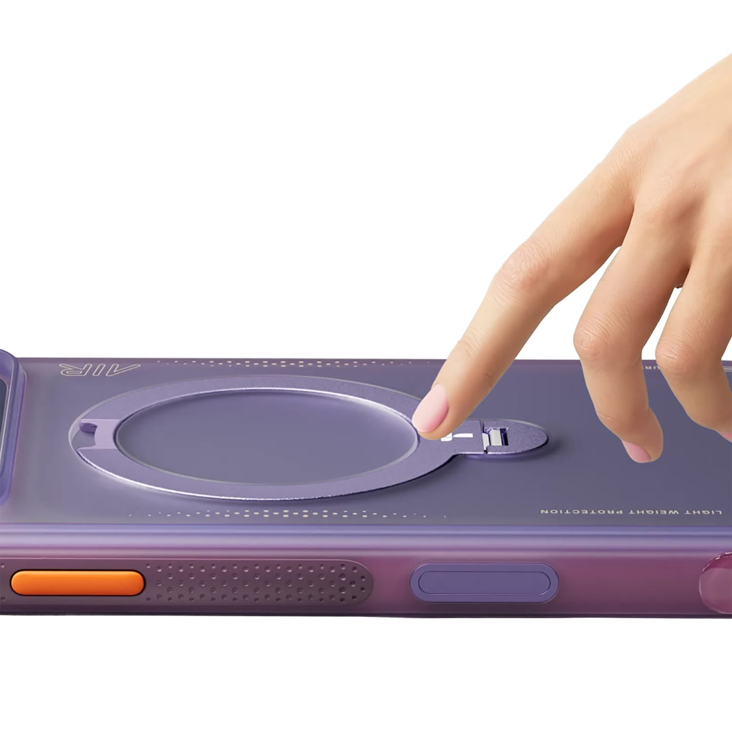 Torras iPhone 17 Pro Max Ostand Spin Air Case, Aurora Purple