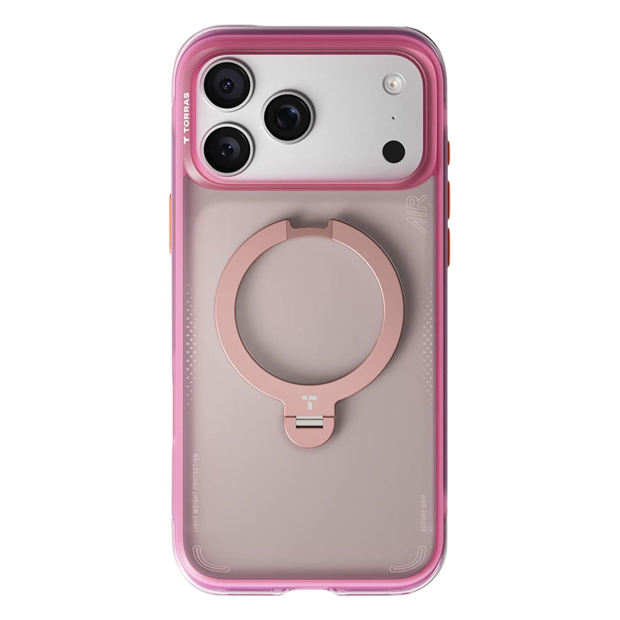 Torras iPhone 17 Pro Ostand Spin Air Case, Neon Sunset