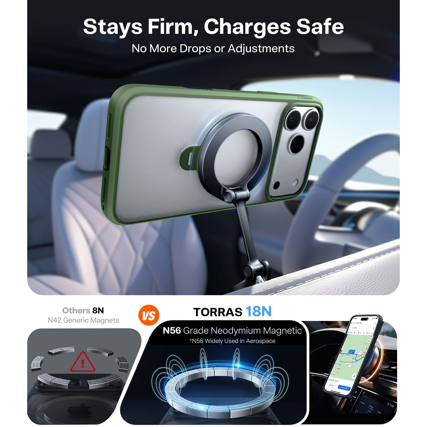 Torras Ostand Q3 Spin, iPhone 17 Pro