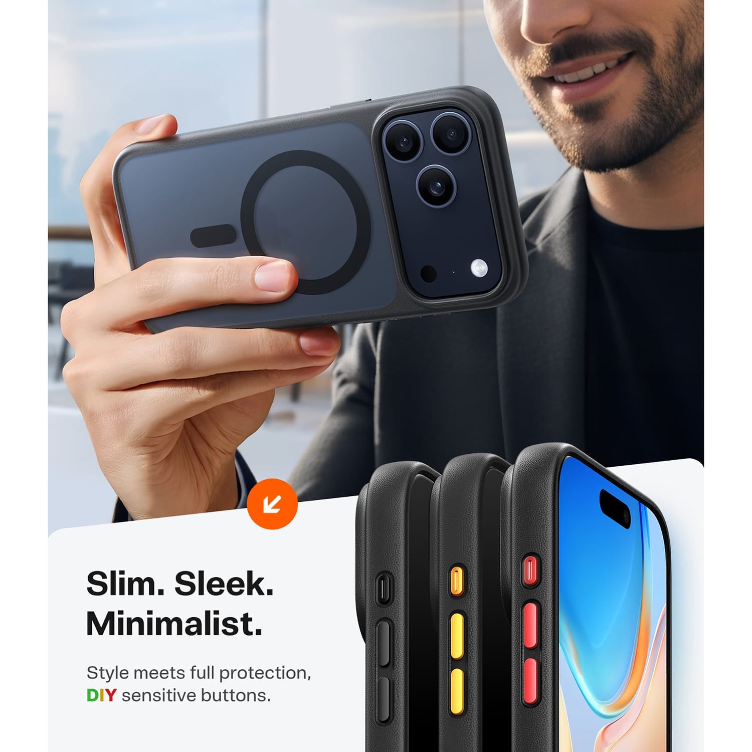 Torras Guardian Magnetic Military-Grade Protective Case, iPhone 17 Pro