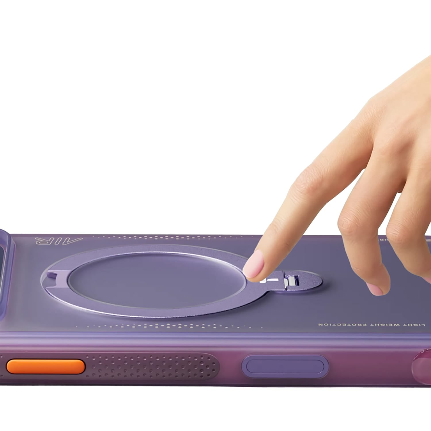Torras iPhone 17 Pro Ostand Spin Air Case, Aurora Purple