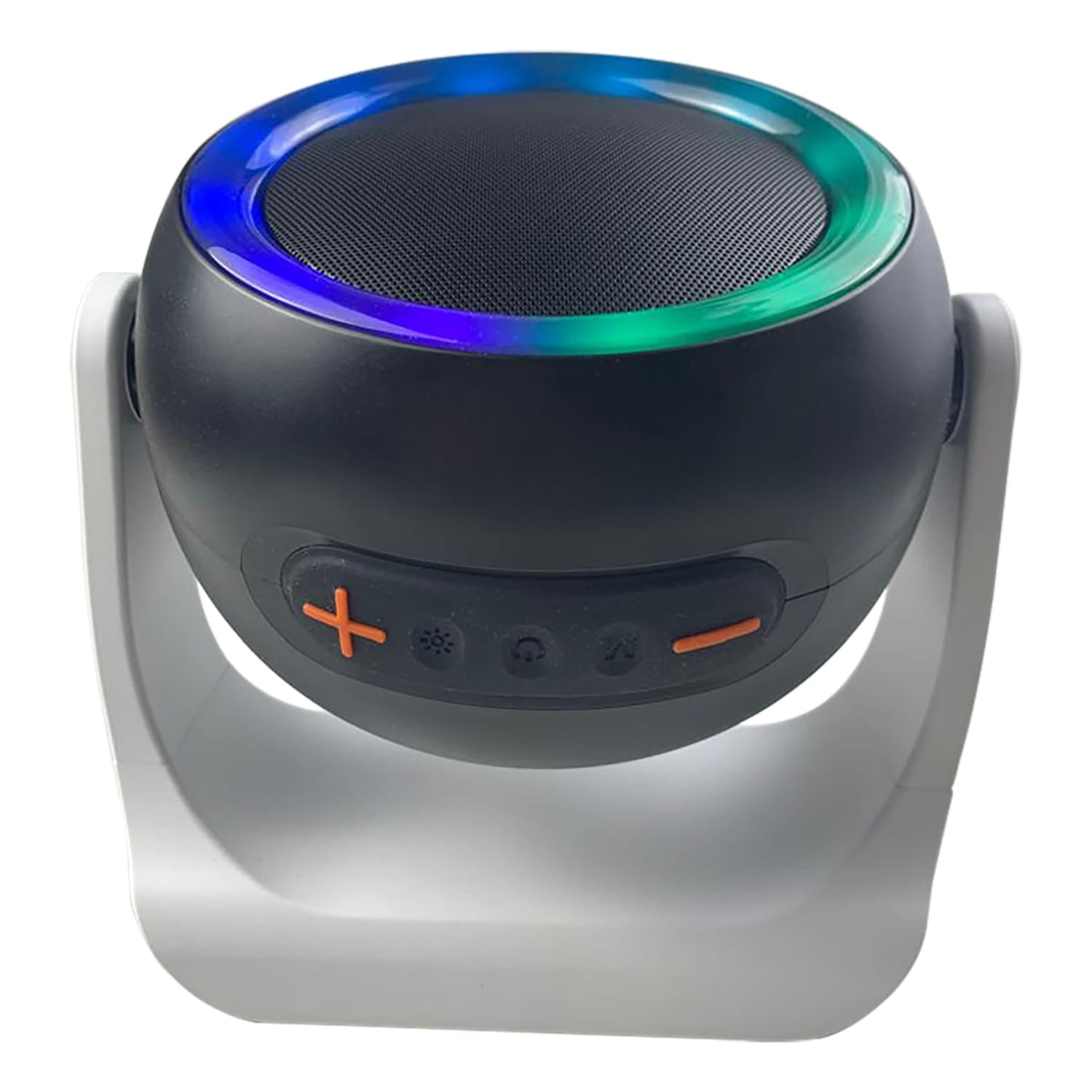 RCA 10-Watt BEAT-3 Micro Boom Portable Bluetooth Flame Mini Speaker with TWS, RGB Lights, USB/microSD Card, FM Radio, up to 6 Hours Play Time