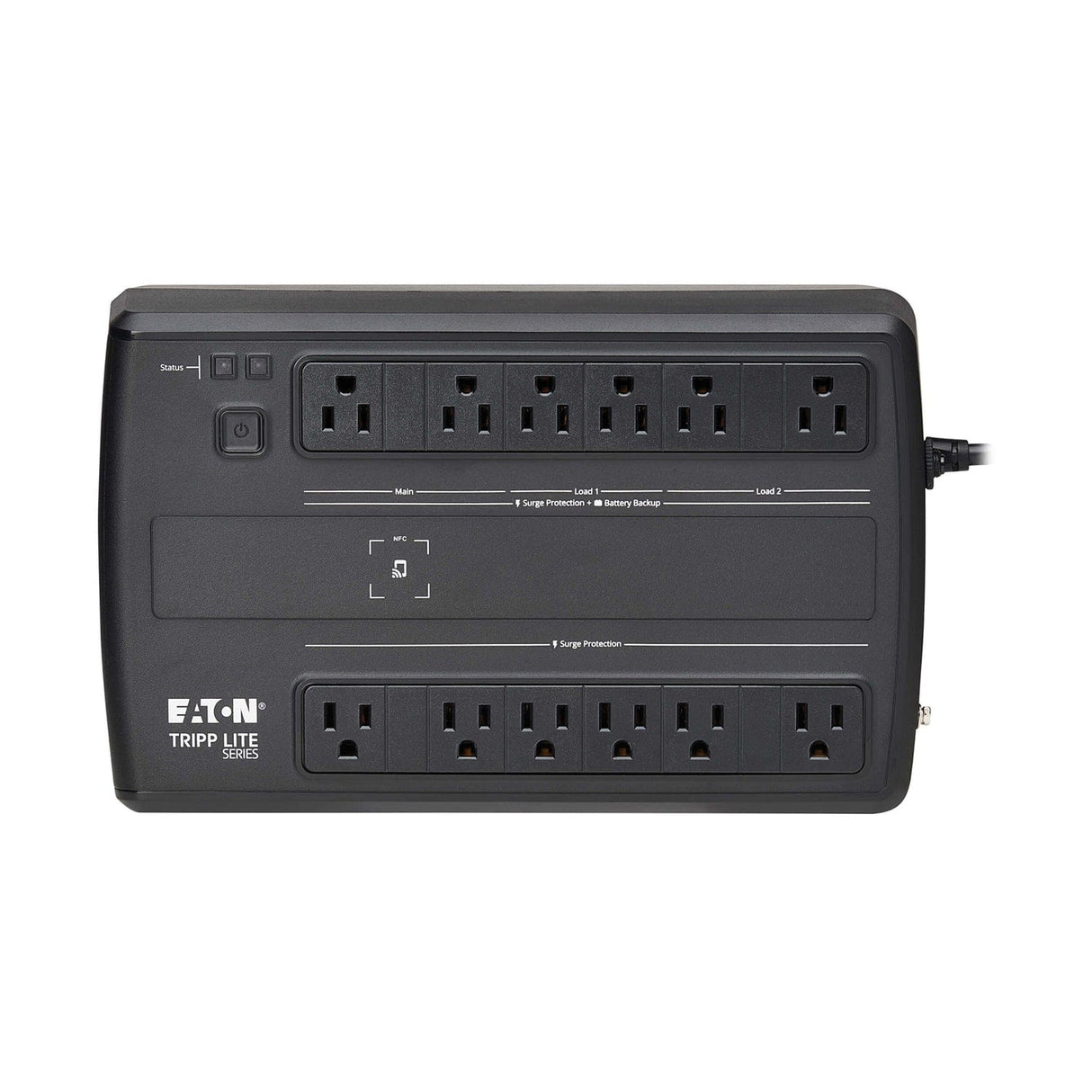 Tripp Lite by Eaton 12-AC Outlet and LAN/Coax 750VA/450W Cloud-Connected Line-Interactive Desktop UPS, AVR, 316-Joules Surge Protection, 5-Ft. Cord