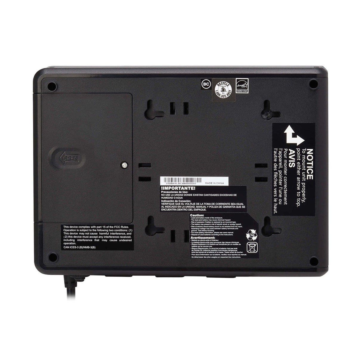 Tripp Lite by Eaton 3-AC Outlet 350-VA/210-Watt PC/Network/POS Cloud-Connected Desktop UPS with 190-Joules Surge Protection, 5-Ft. Cord, BC350RNC