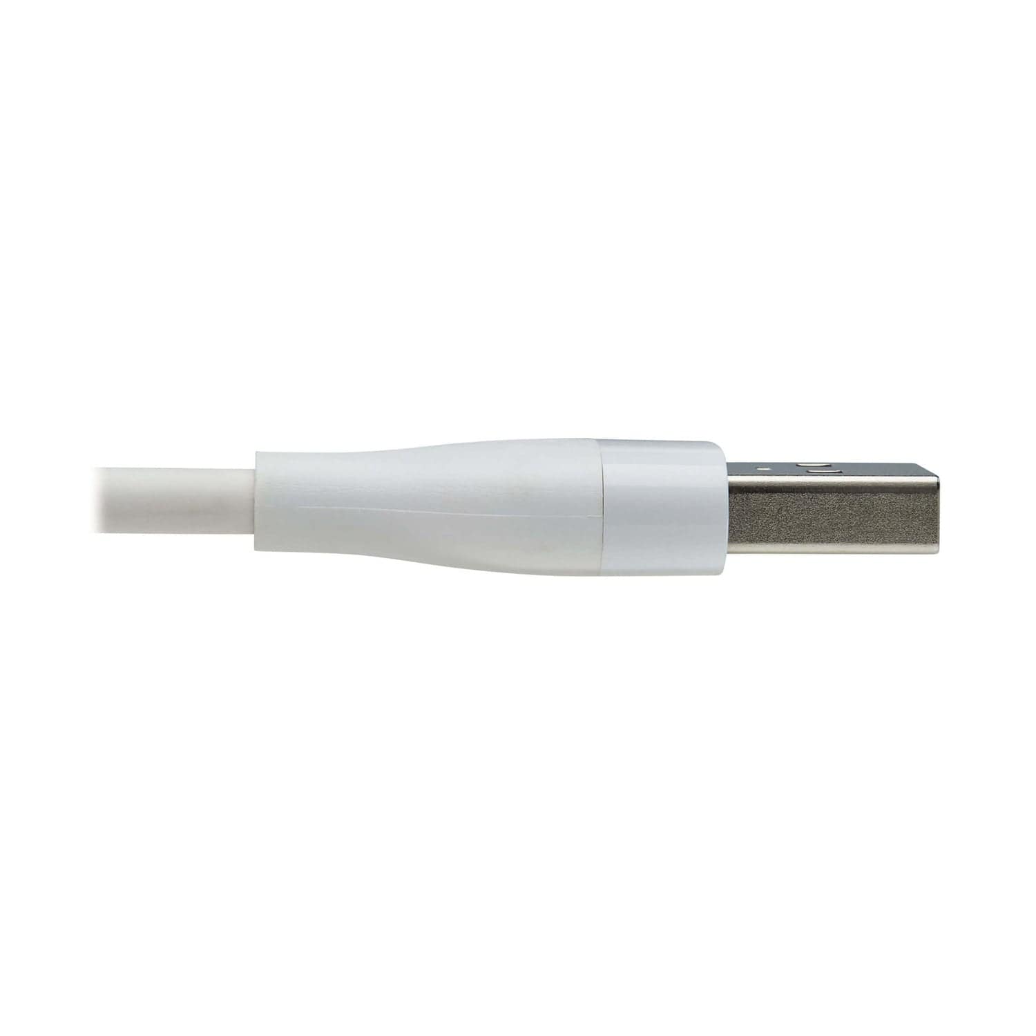 Tripp Lite by Eaton Safe-IT Universal USB-A to Lightning, USB Micro-B, and USB-C Charge and Sync Antibacterial Cable, White, 4 Ft.