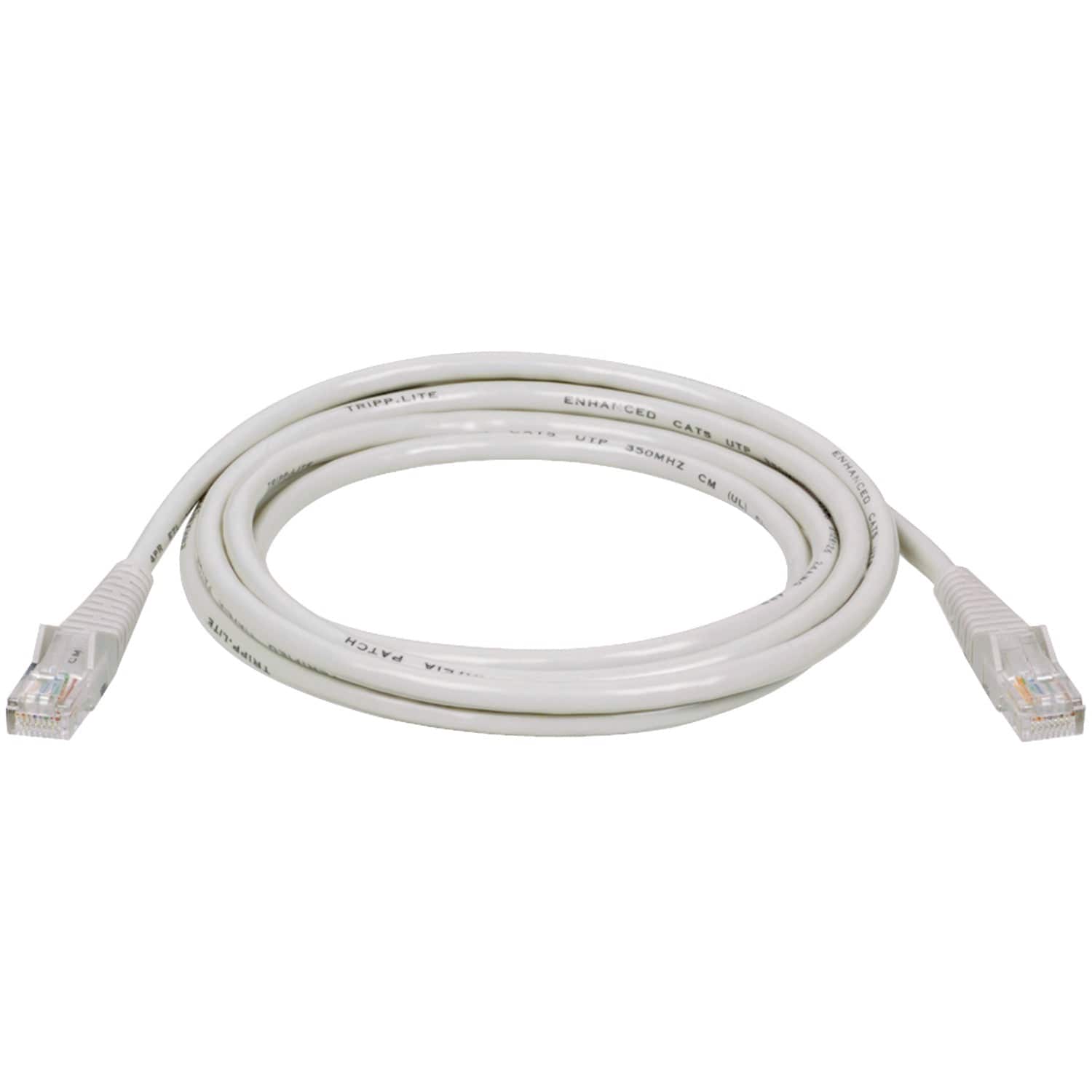 Tripp Lite by Eaton CAT-6 Gigabit Snagless Molded Stranded UTP Ethernet Cable, 7 Ft., White