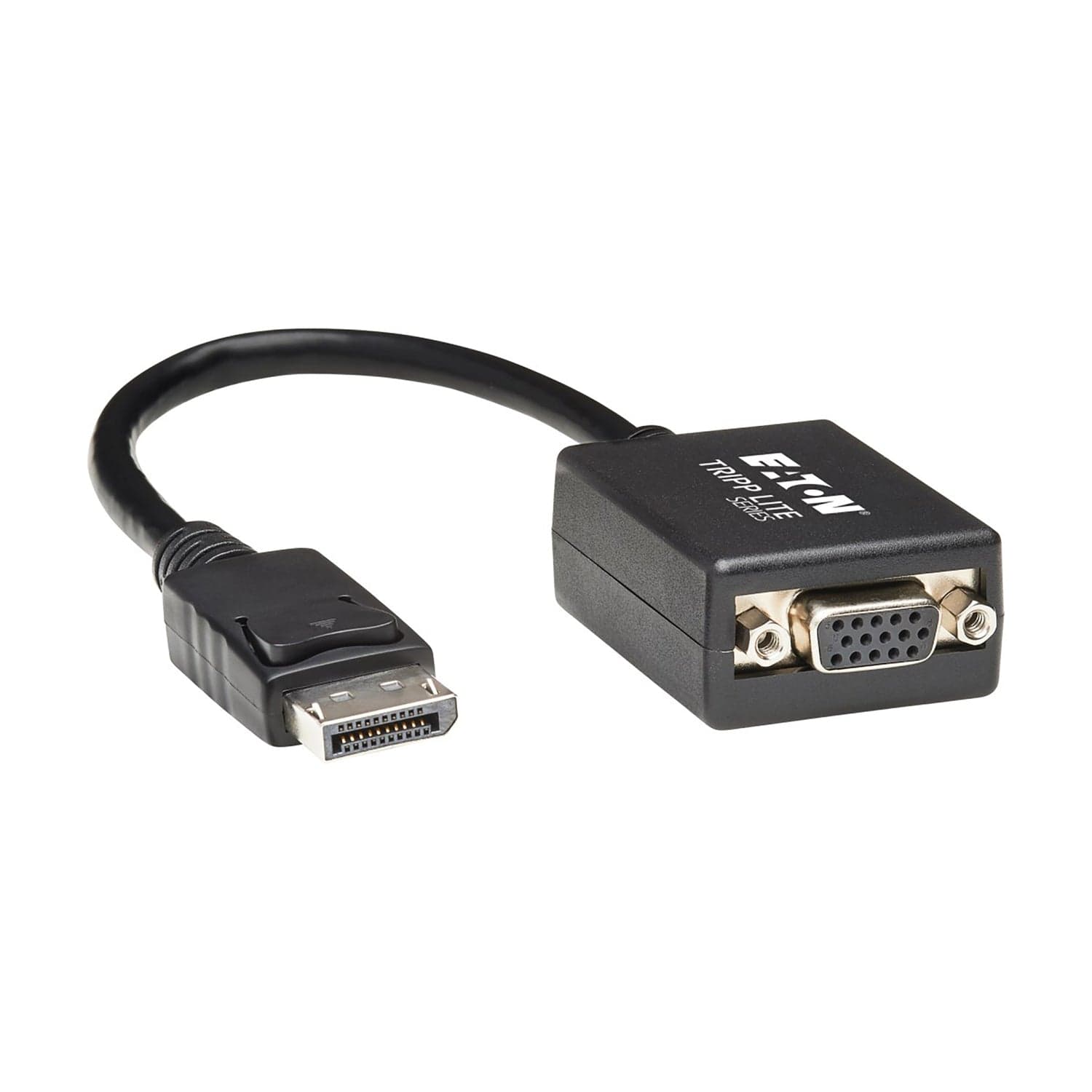 Tripp Lite by Eaton 1080p/1200 DisplayPort Male to VGA Female Active Cable Adapter, 6 In., Black, P134-06N-VGA