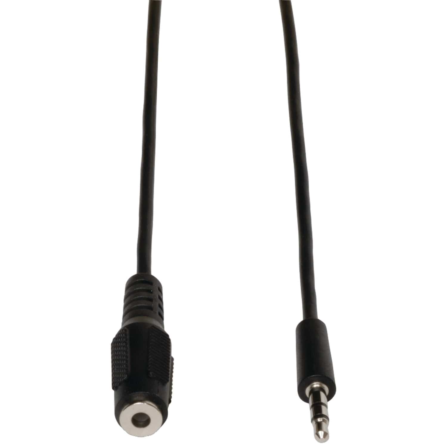 Tripp Lite by Eaton 3.5-mm Male/Female Stereo Audio Extension Cable for Speakers and Headphones, Black, 10 Ft.