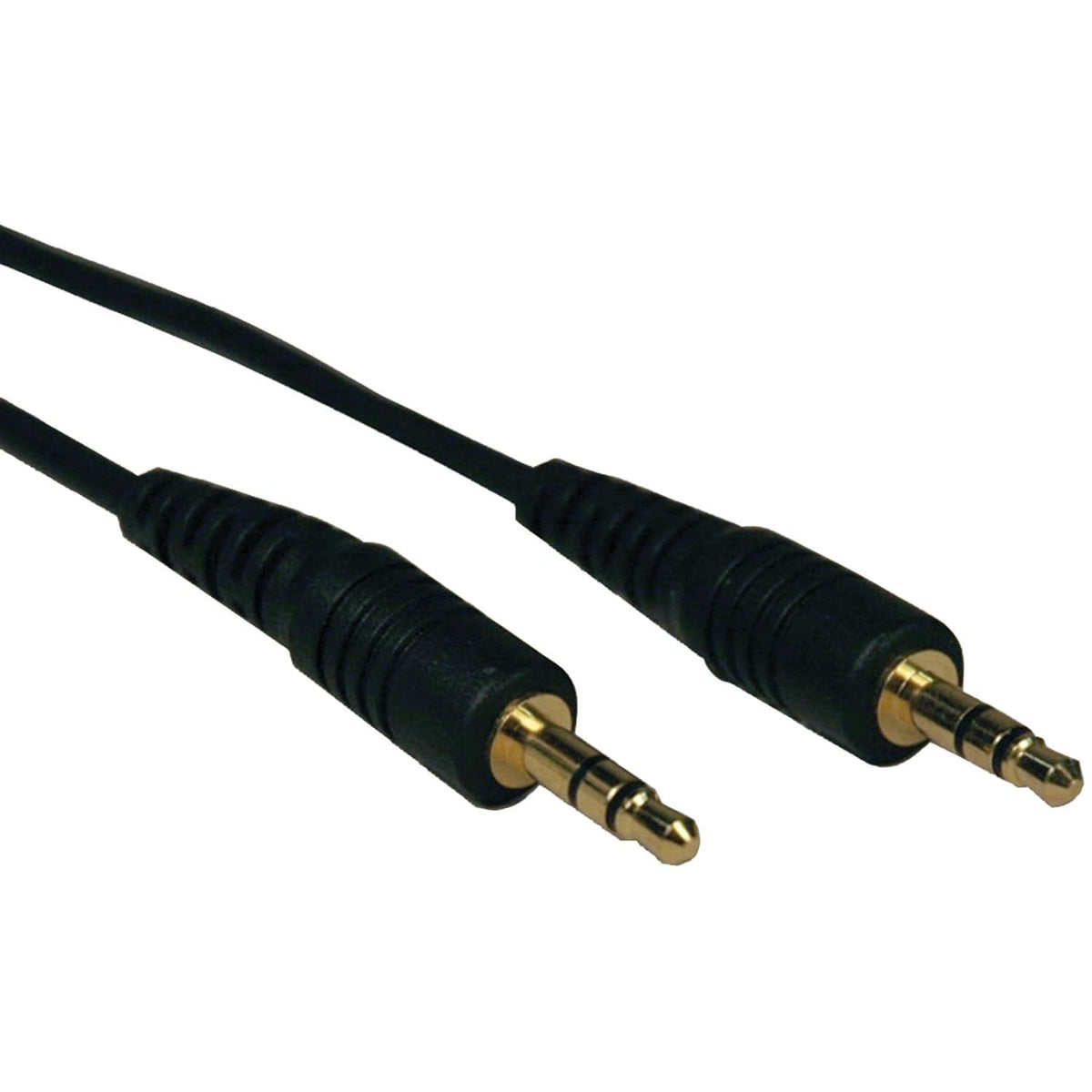 Tripp Lite by Eaton 3.5-mm Male/Male Stereo Cable for Microphones, Speakers, and Headphones, Black, 25 Ft.