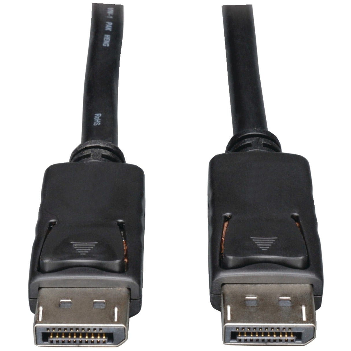 Tripp Lite by Eaton 4K at 60 Hz DisplayPort 1.2 Male/Male Cable with Latches, Black, 6 Ft.
