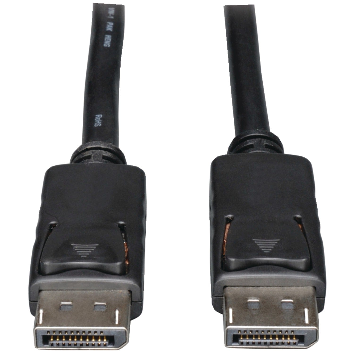 Tripp Lite by Eaton 4K at 60 Hz DisplayPort 1.2 Male/Male Cable with Latches, Black, 6 Ft.