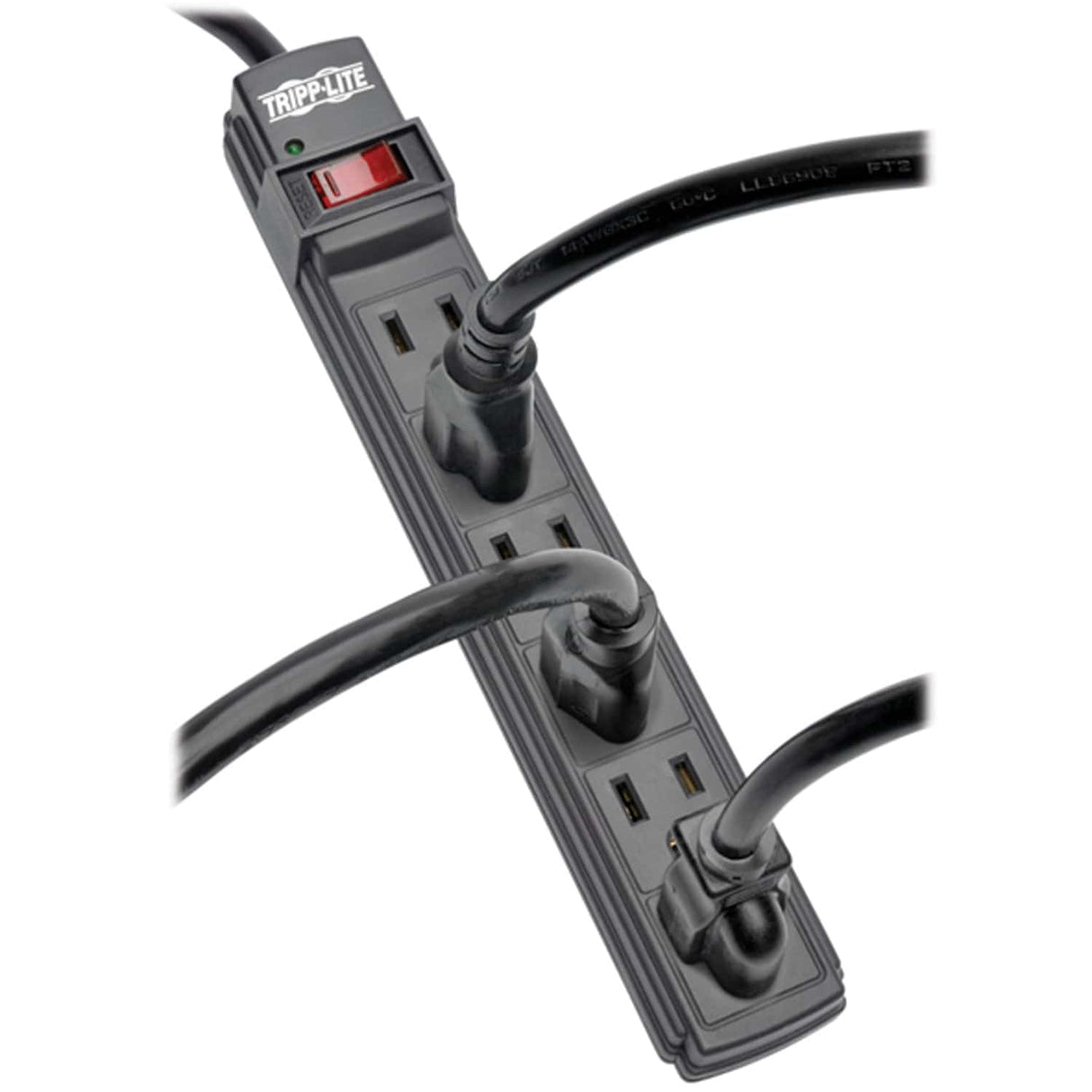 Tripp Lite by Eaton Power It! Power Strip, 6 Outlets, 6-Ft. Cord, Black, PS66B
