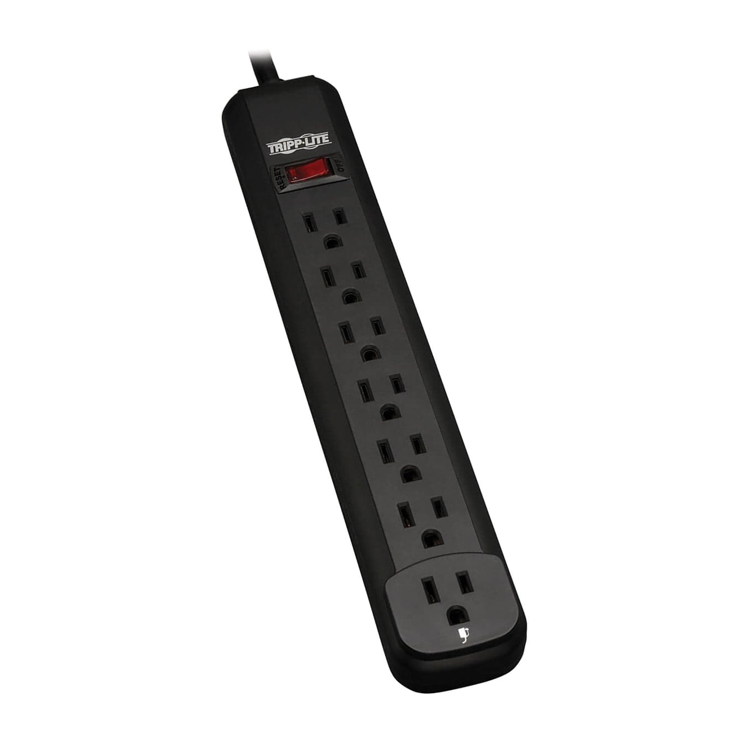 Tripp Lite by Eaton Power It! Power Strip, 7 Outlets, 25-Ft. Cord, Black, PS725B
