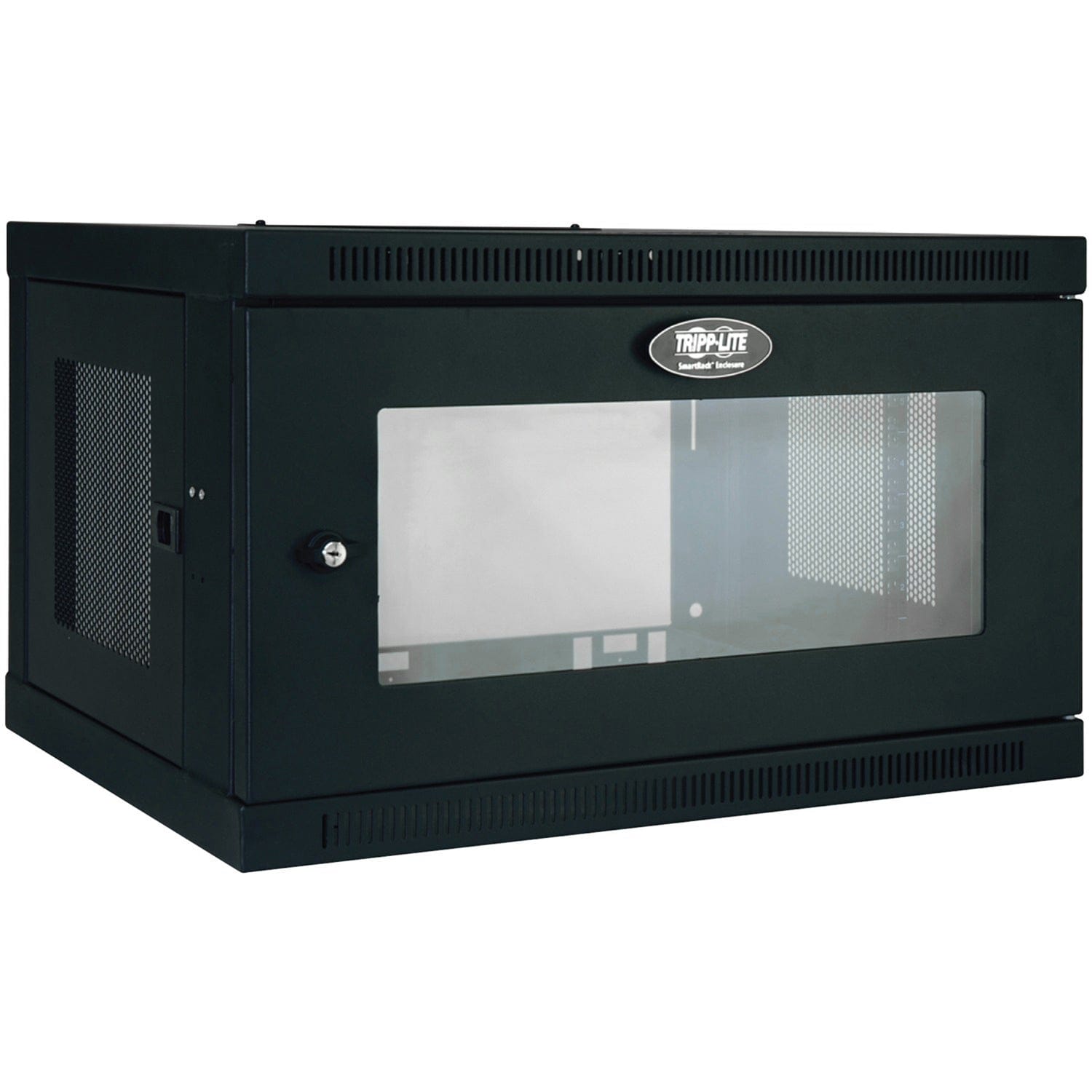 Tripp Lite by Eaton SmartRack 6U Low-Profile Switch-Depth Wall-Mount Mini Rack Enclosure Cabinet with Clear Acrylic Window, SRW6UG