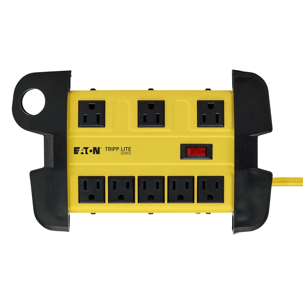 Tripp Lite by Eaton Power It! Safety Power Strip, 8 Outlets, 12-Ft. Cord with GFCI Plug, Yellow and Black, TLM812GF