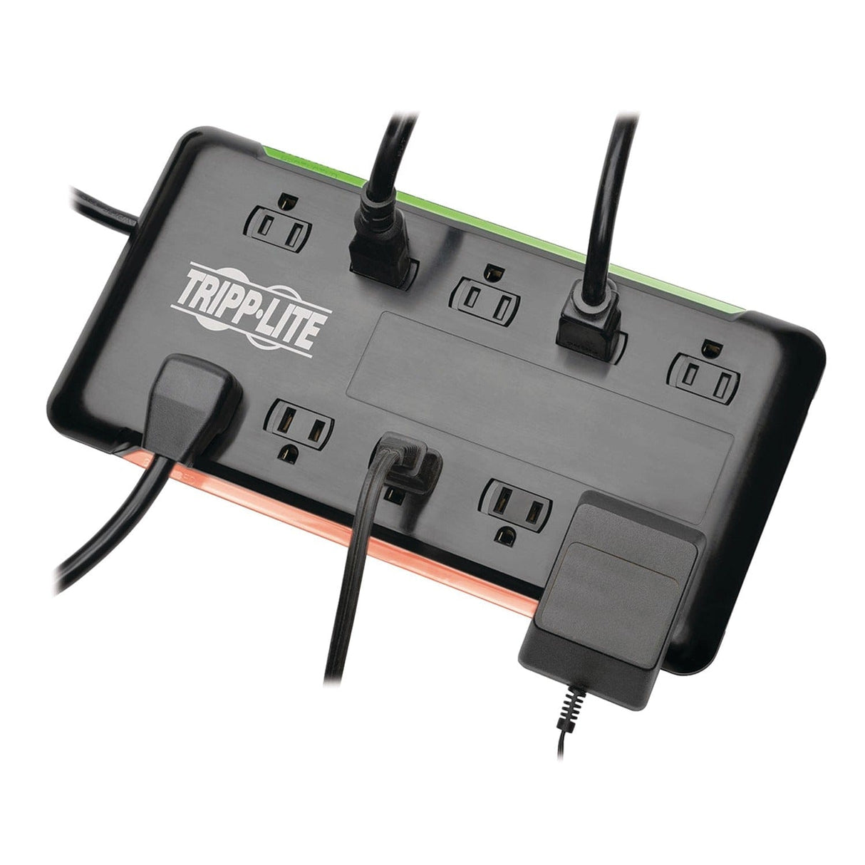 Tripp Lite by Eaton 10-AC Outlet 2880-Joules Protect It! Surge Protector Power Strip with Sliding Covers, 6-Ft. Cord, TLP1006B