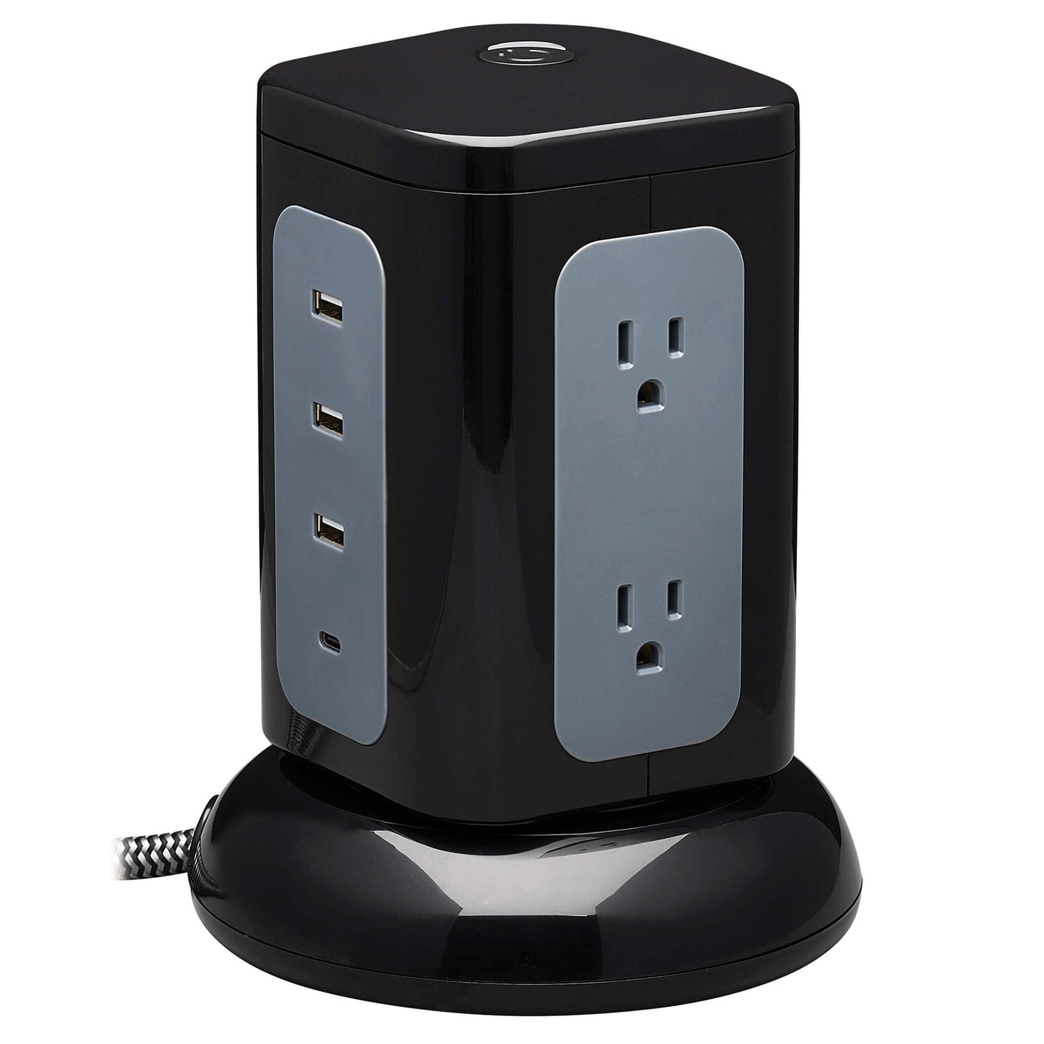 Tripp Lite by Eaton 6-AC Outlet and 4-USB Port 1800-Joules Protect It! Surge Protector Tower, 8-Ft. Braided Cord, TLP606UCTOWER