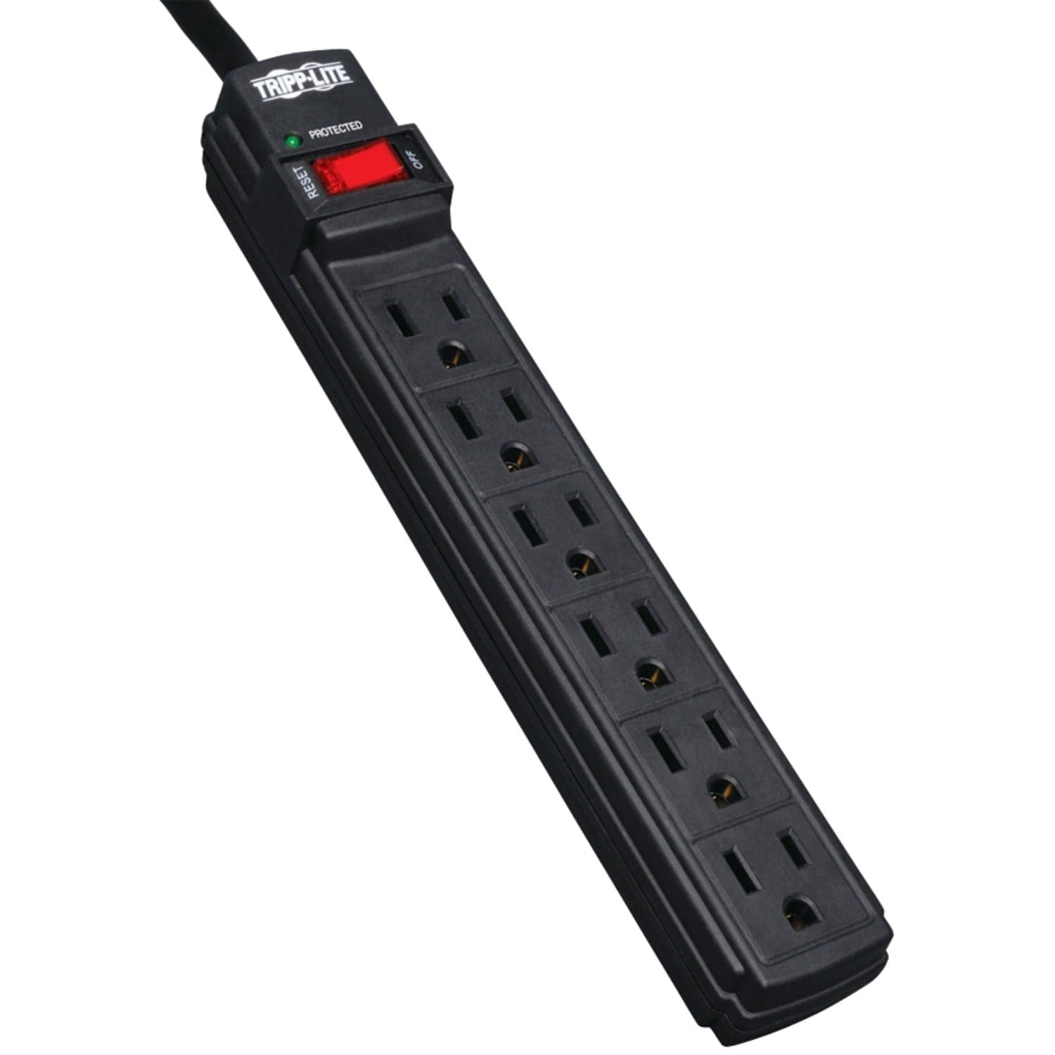 Tripp Lite by Eaton 6-AC Outlet 360-Joules Protect It! Surge Protector Power Strip, 6-Ft. Cord with Straight Plug, TLP6B