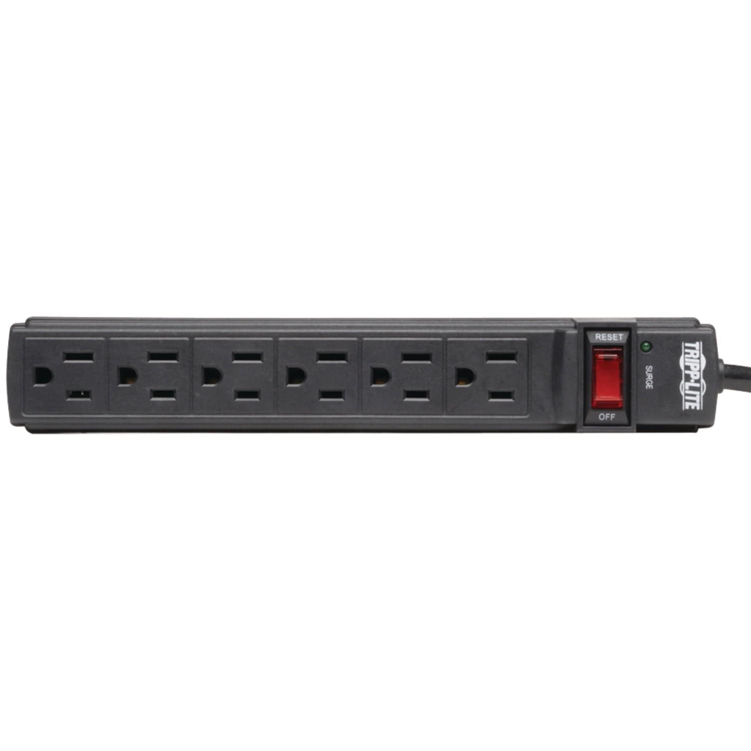 Tripp Lite by Eaton 6-AC Outlet 360-Joules Protect It! Surge Protector Power Strip, 6-Ft. Cord with Straight Plug, TLP6B